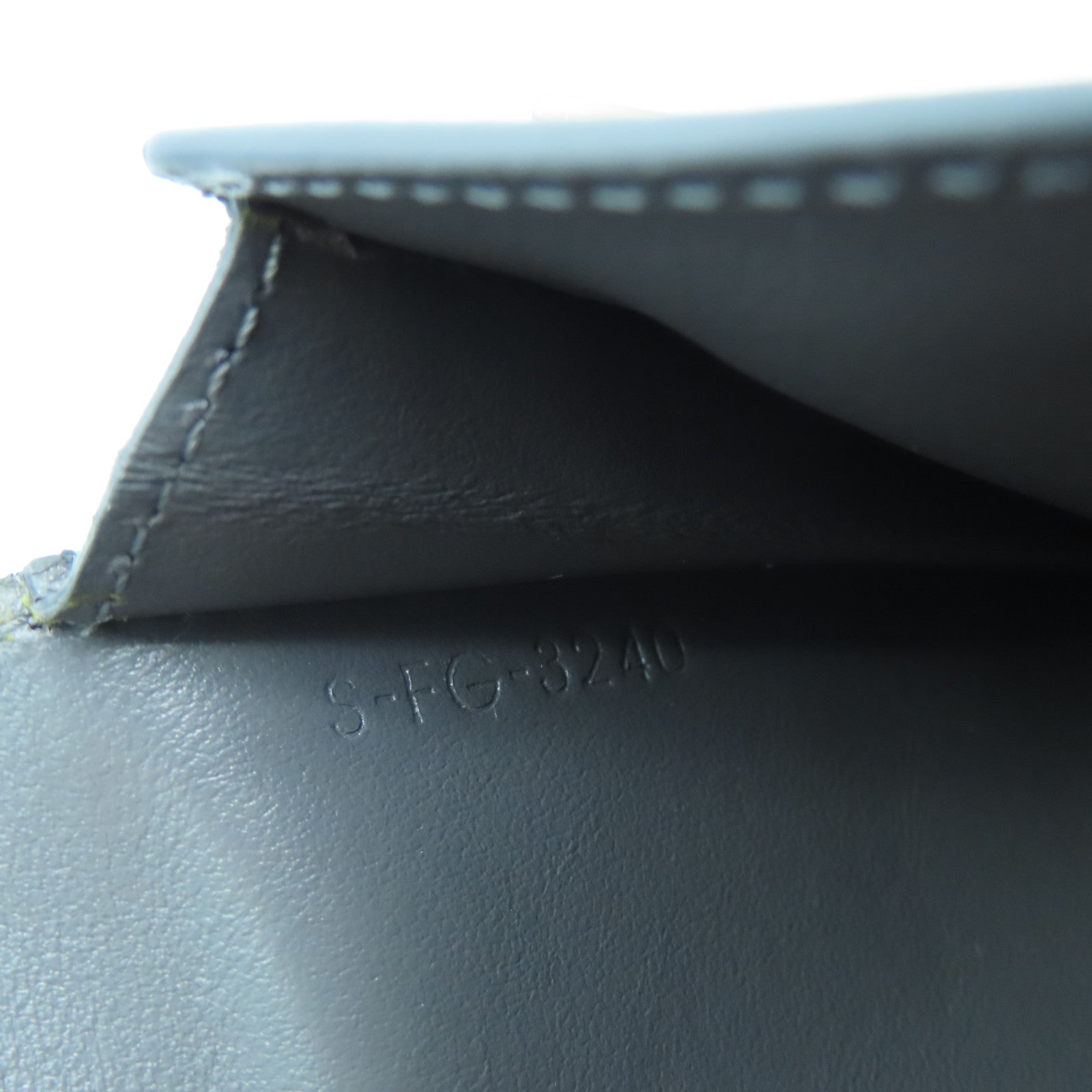 CELINE 牛皮皮革Wallet金扣錢包灰色粉紅色
