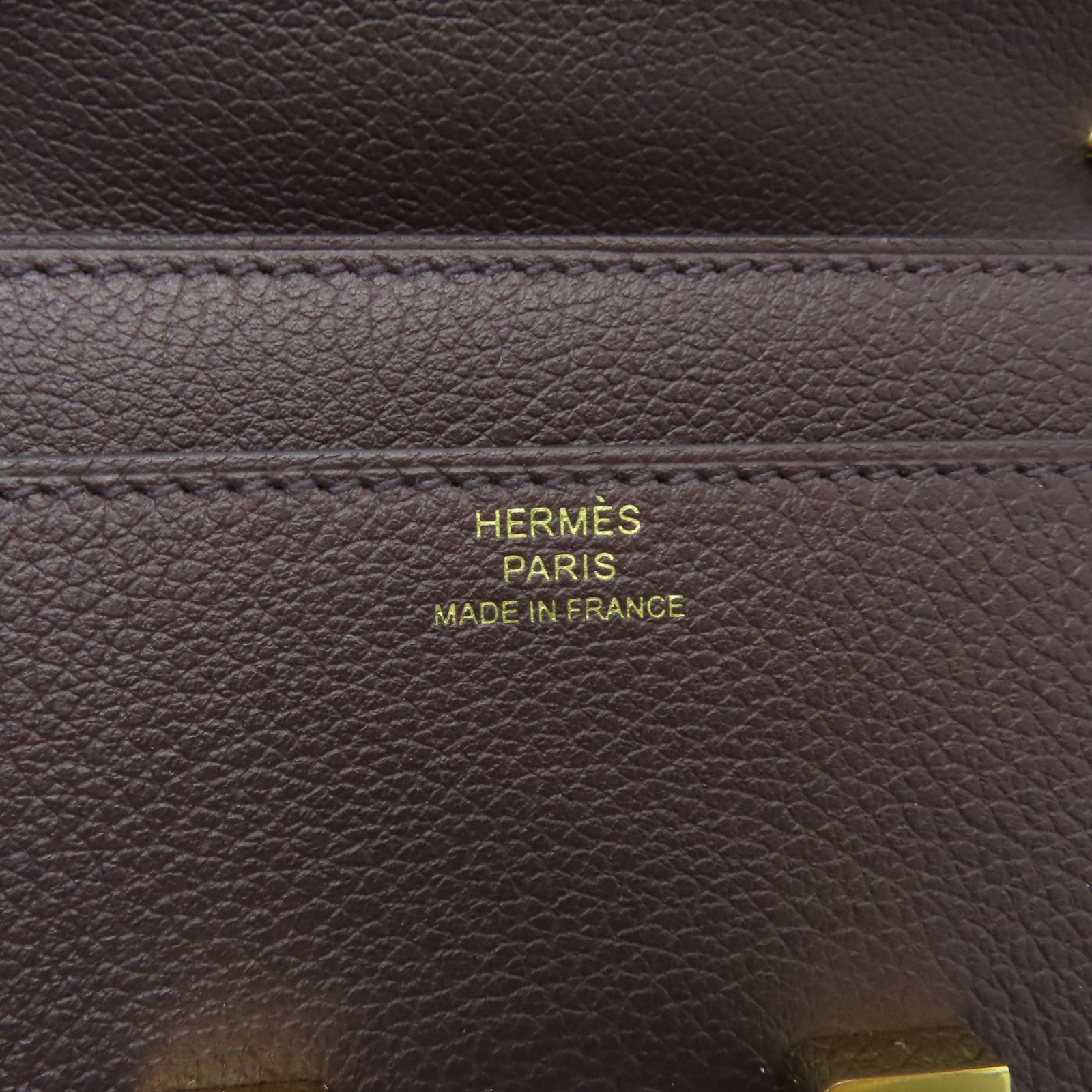 HERMES Evercolor皮革Constance To Go金扣肩背袋啡色