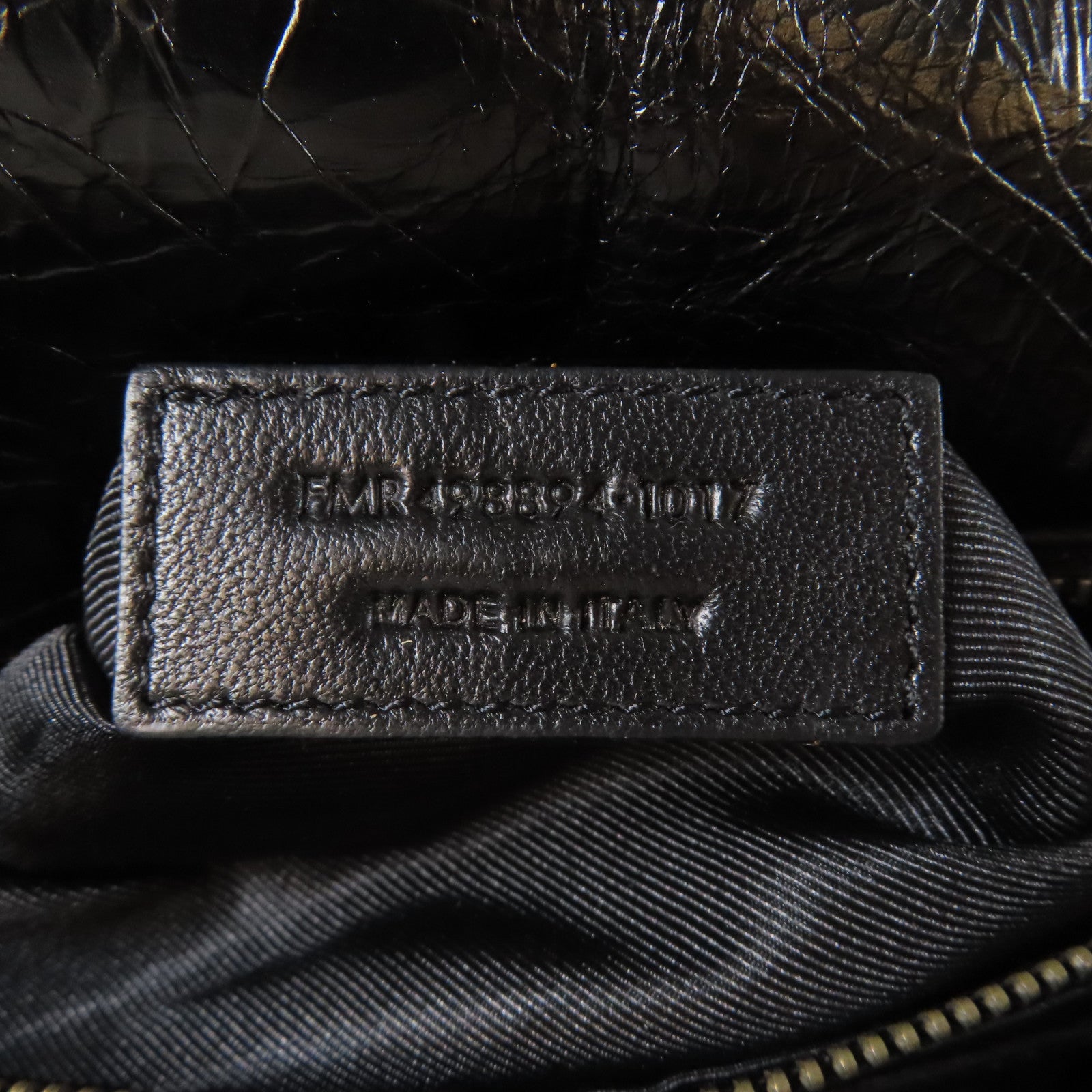 SAINT LAURENT 牛皮皮革Niki Bag黑扣鏈帶肩背袋黑色