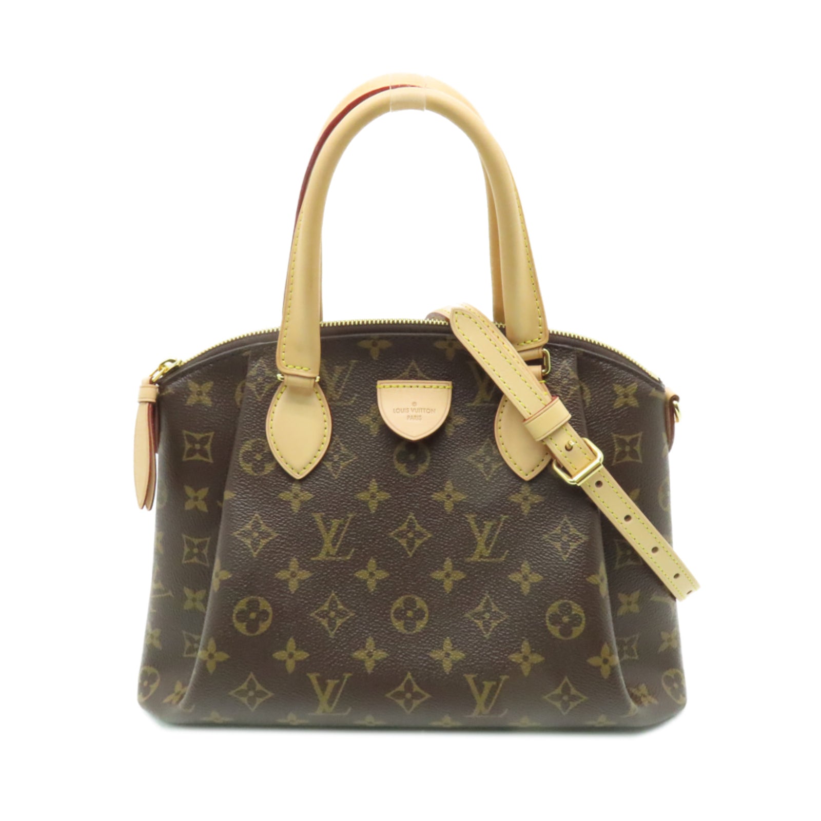 LOUIS VUITTON Monogram Rivoli PM金扣手挽肩背兩用袋啡色