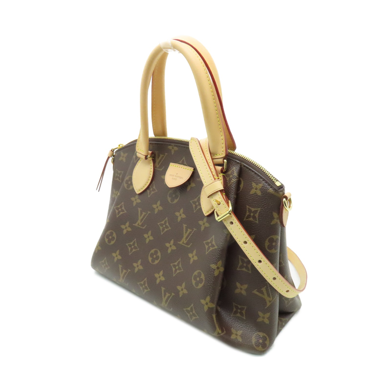 LOUIS VUITTON Monogram Rivoli PM金扣手挽肩背兩用袋啡色