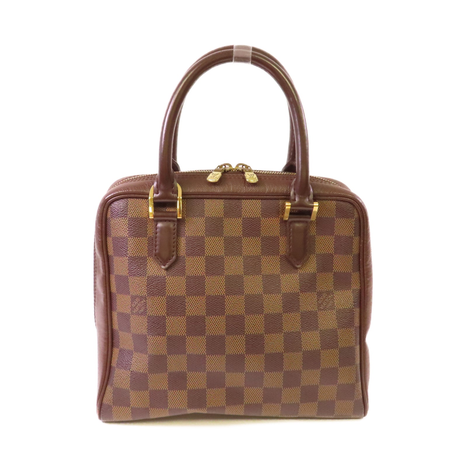 LOUIS VUITTON Damier Brera Handbag金扣手挽袋啡色