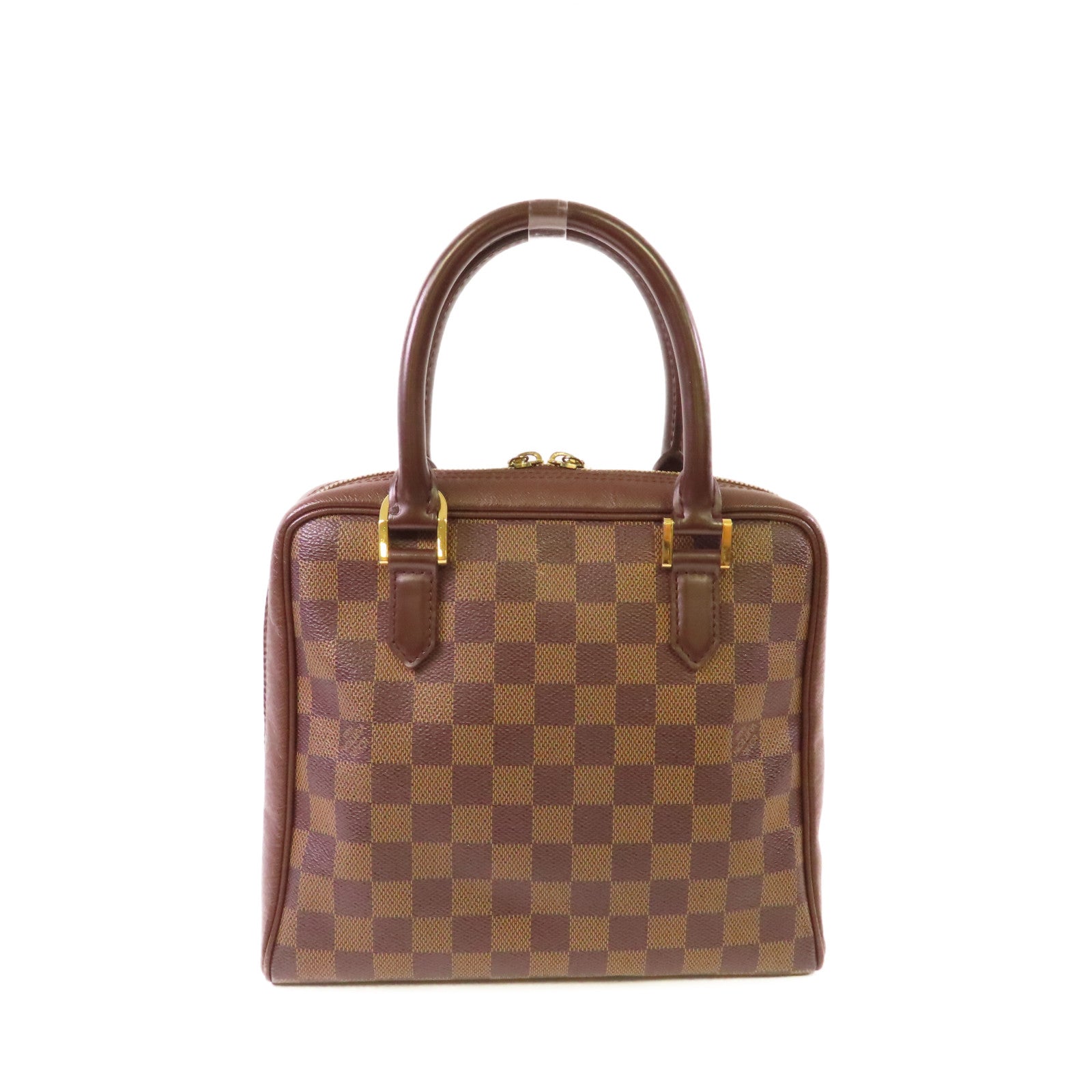LOUIS VUITTON Damier Brera Handbag金扣手挽袋啡色