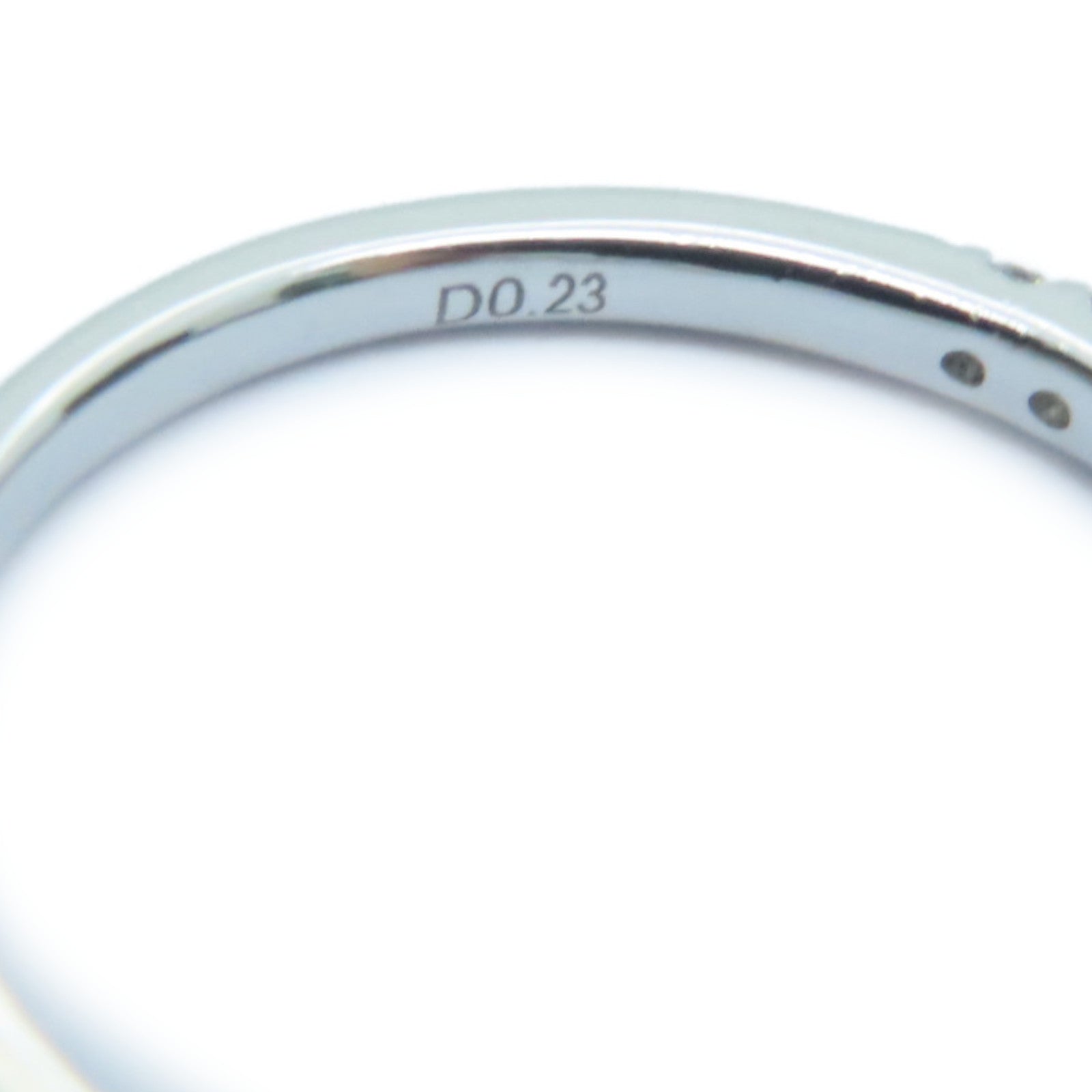 JEWELRY 【激減優惠】18K白金/玫瑰金0.16ct藍寶石/0.23ct鑽石戒指US#6.5