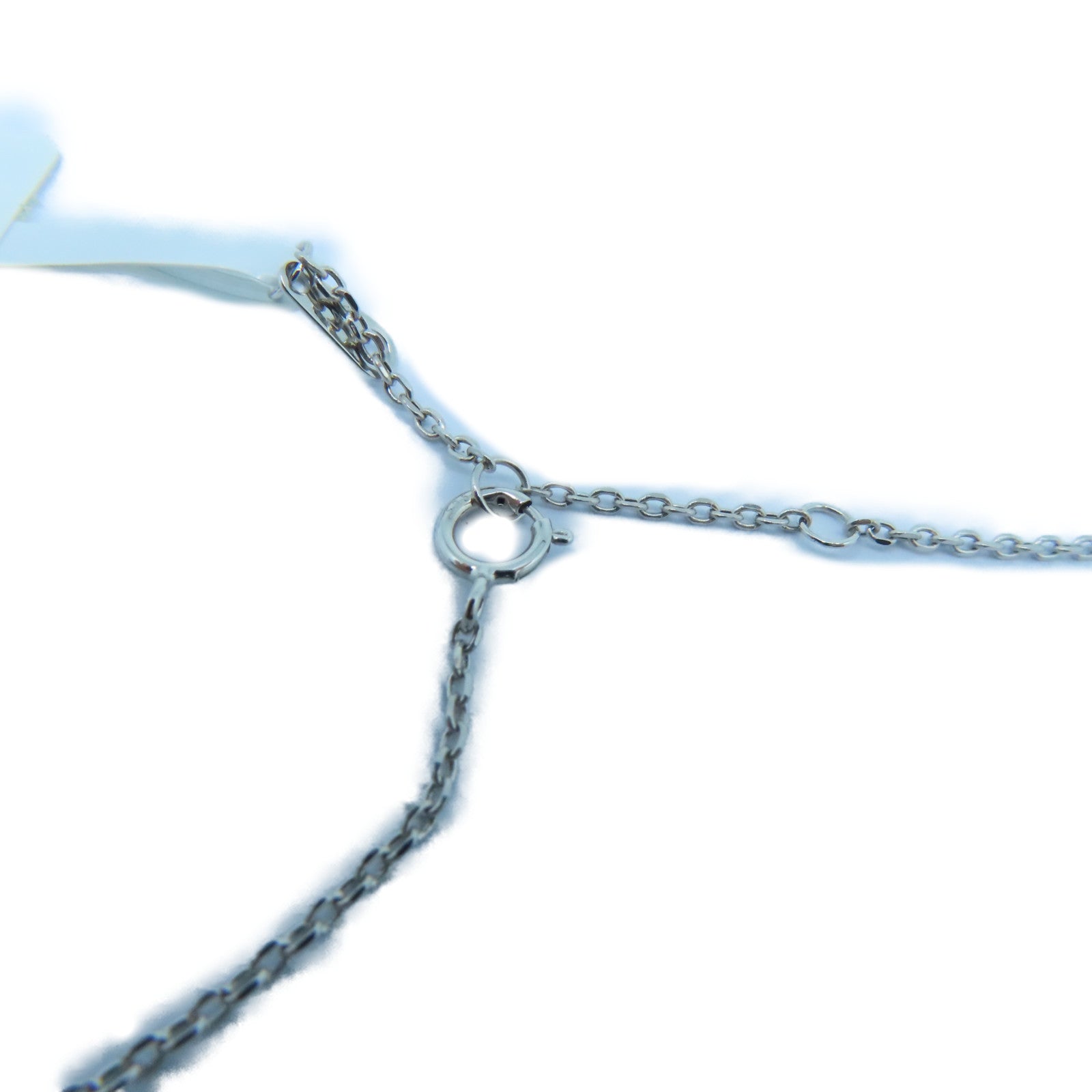 JEWELRY 14K白金Diamond / Sapphire Necklace 0.15ct钻石/0.75ct蓝宝石项链