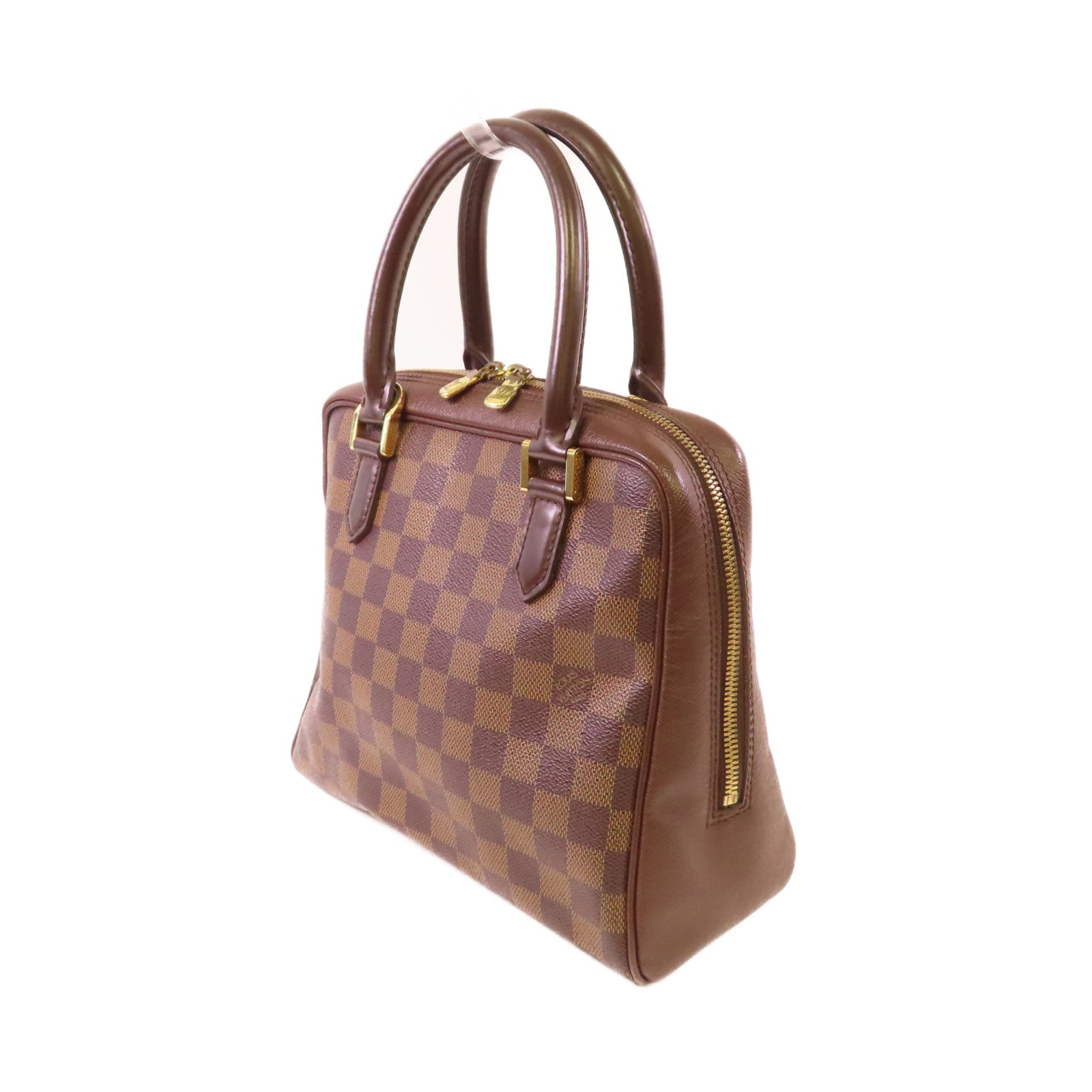 LOUIS VUITTON Damier Brera Handbag金扣手挽袋啡色