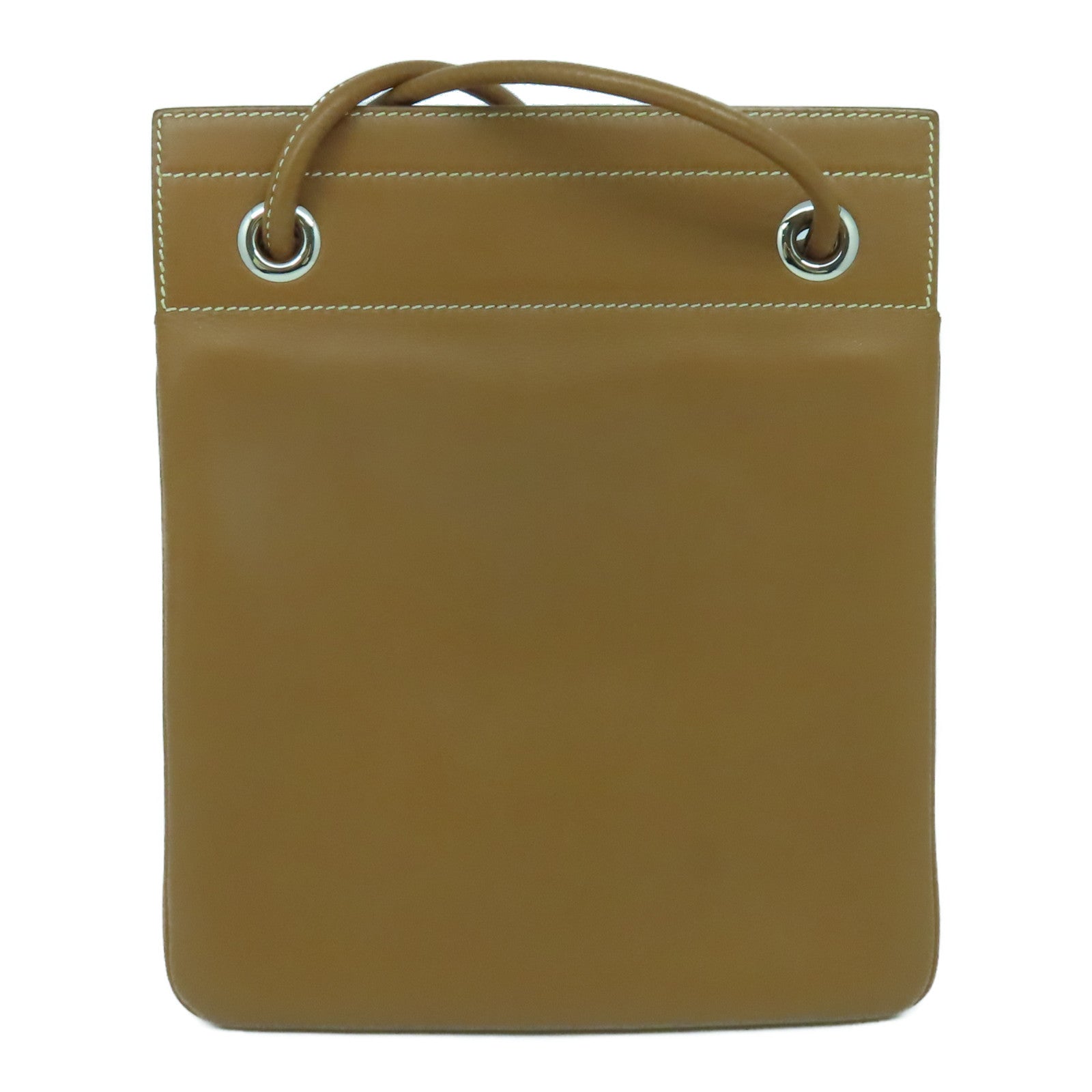 HERMES Swift皮革Mini Aline銀扣肩背袋Gold經典駝色