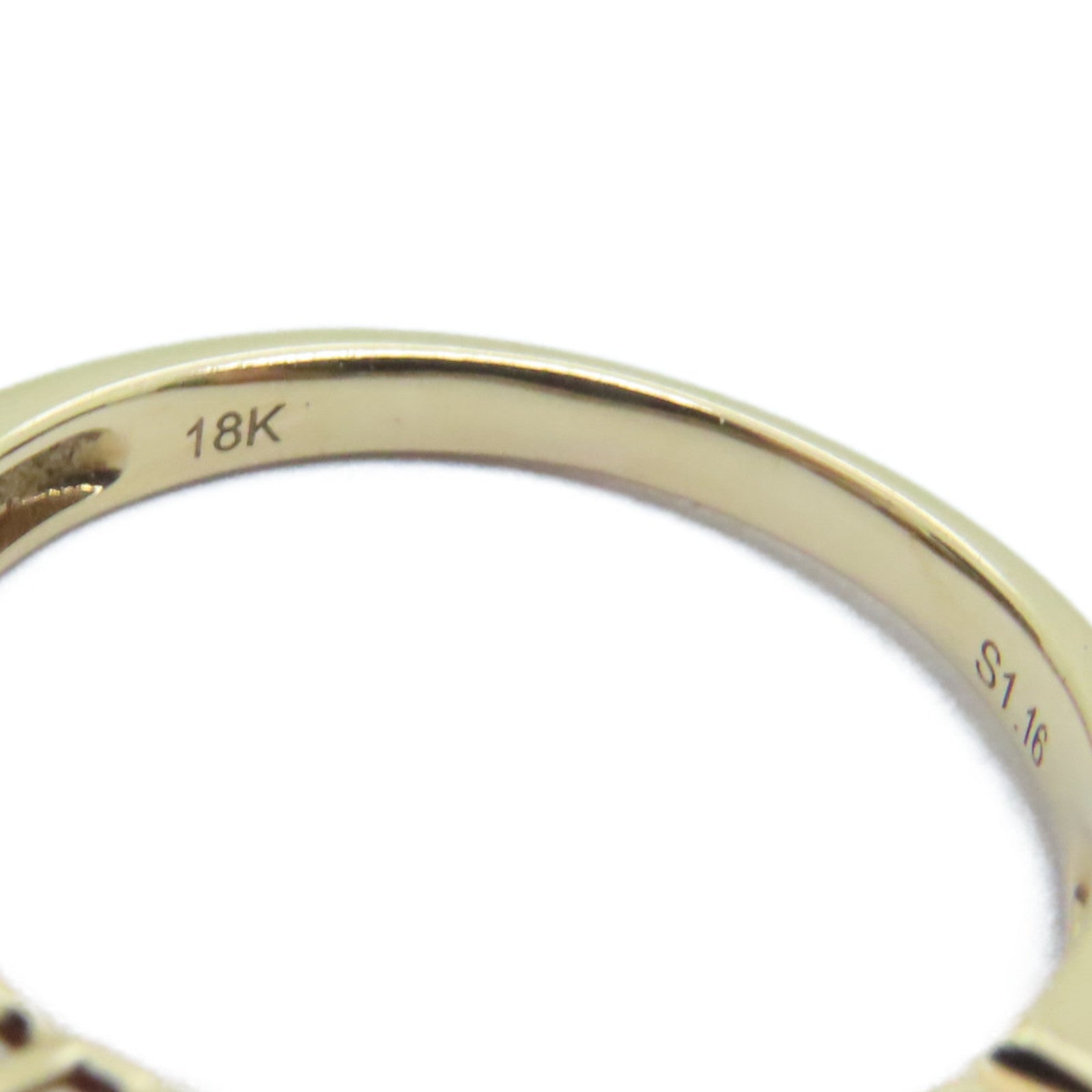JEWELRY 【激減優惠】18K白金/玫瑰金0.16ct藍寶石/0.23ct鑽石戒指US#6.5