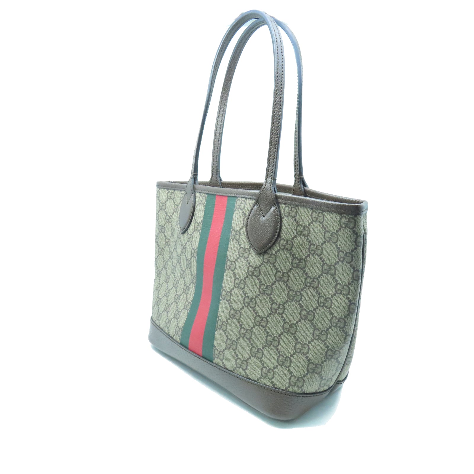 GUCCI PVC coated canvas Tote Bag handle bag brown