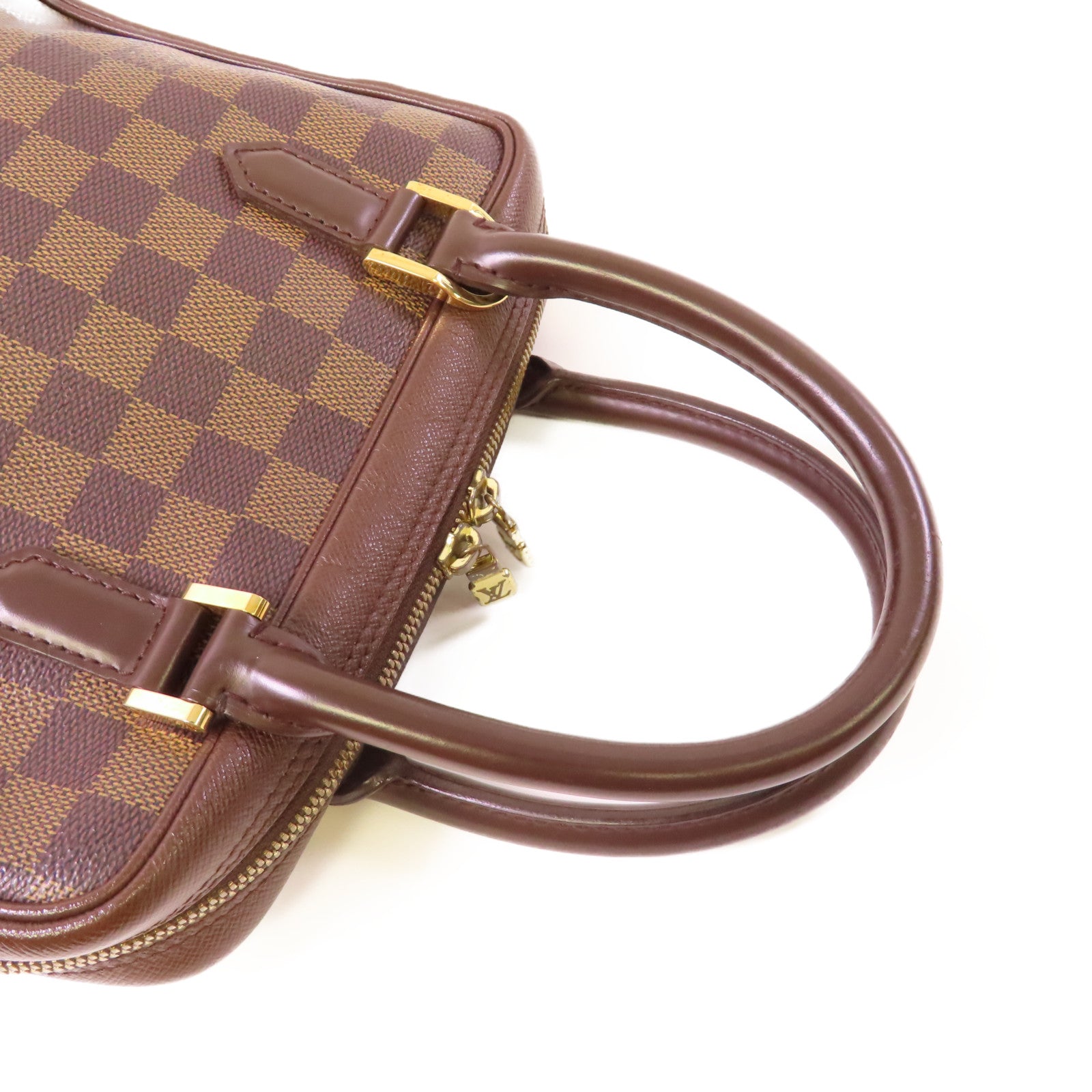 LOUIS VUITTON Damier Brera Handbag金扣手挽袋啡色