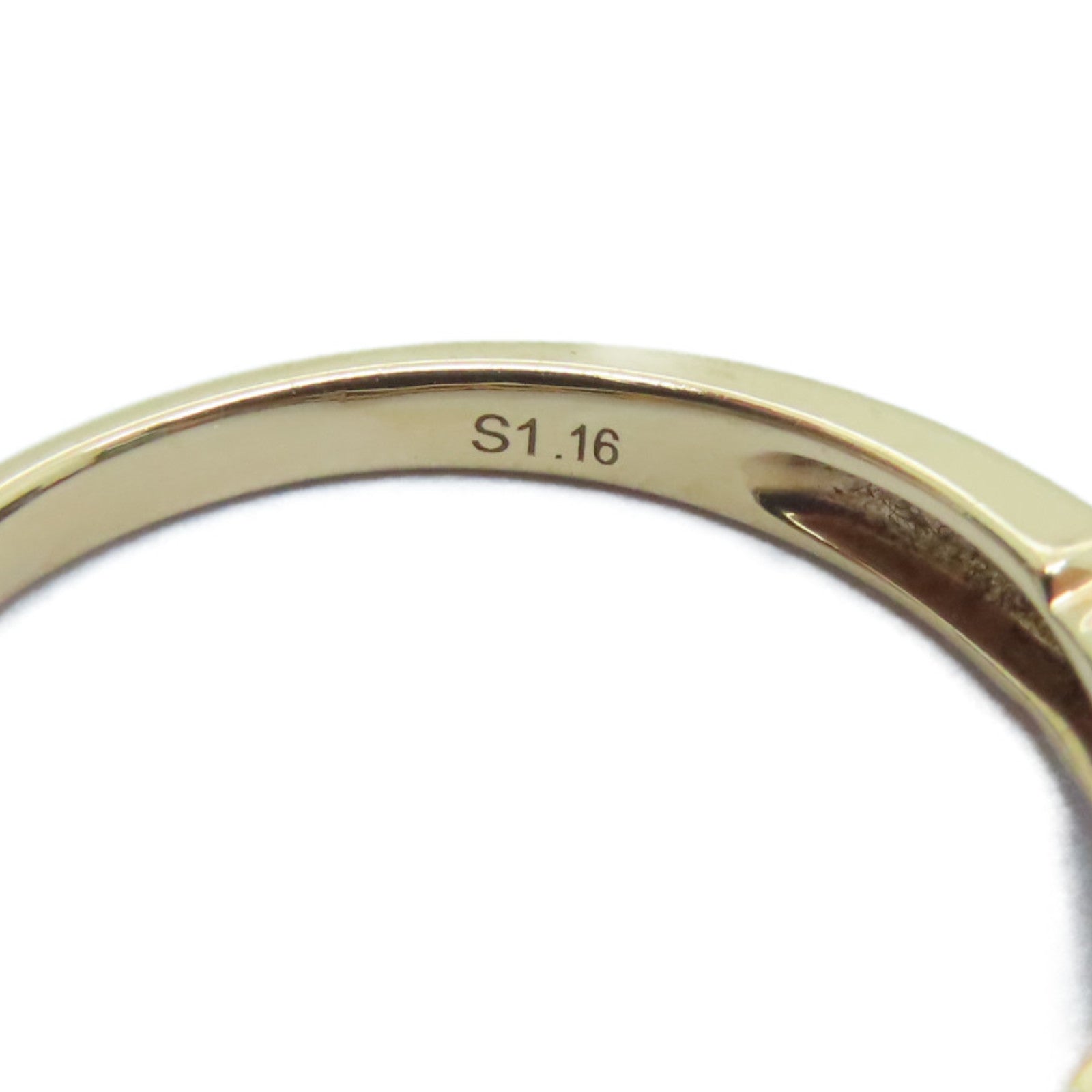 JEWELRY 【激減優惠】18K白金/玫瑰金0.16ct藍寶石/0.23ct鑽石戒指US#6.5