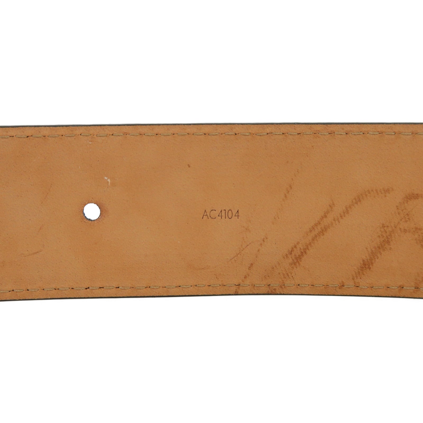 LOUIS VUITTON Monogram Initiales 40mm金扣皮帶啡色