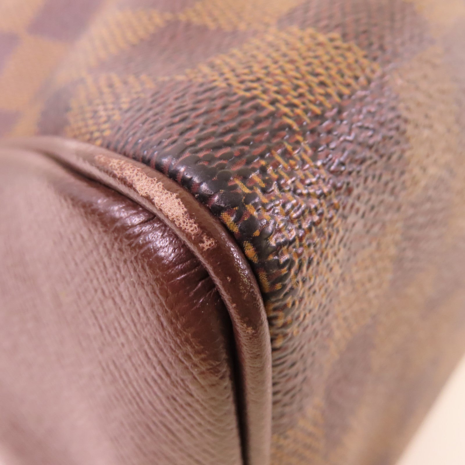 LOUIS VUITTON Damier Brera Handbag金扣手挽袋啡色