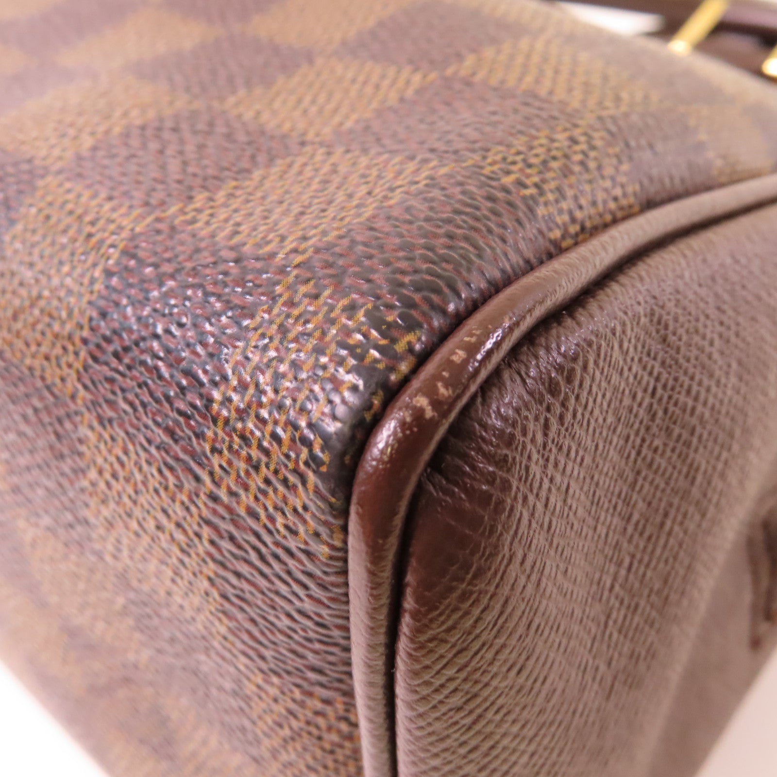 LOUIS VUITTON Damier Brera Handbag金扣手挽袋啡色