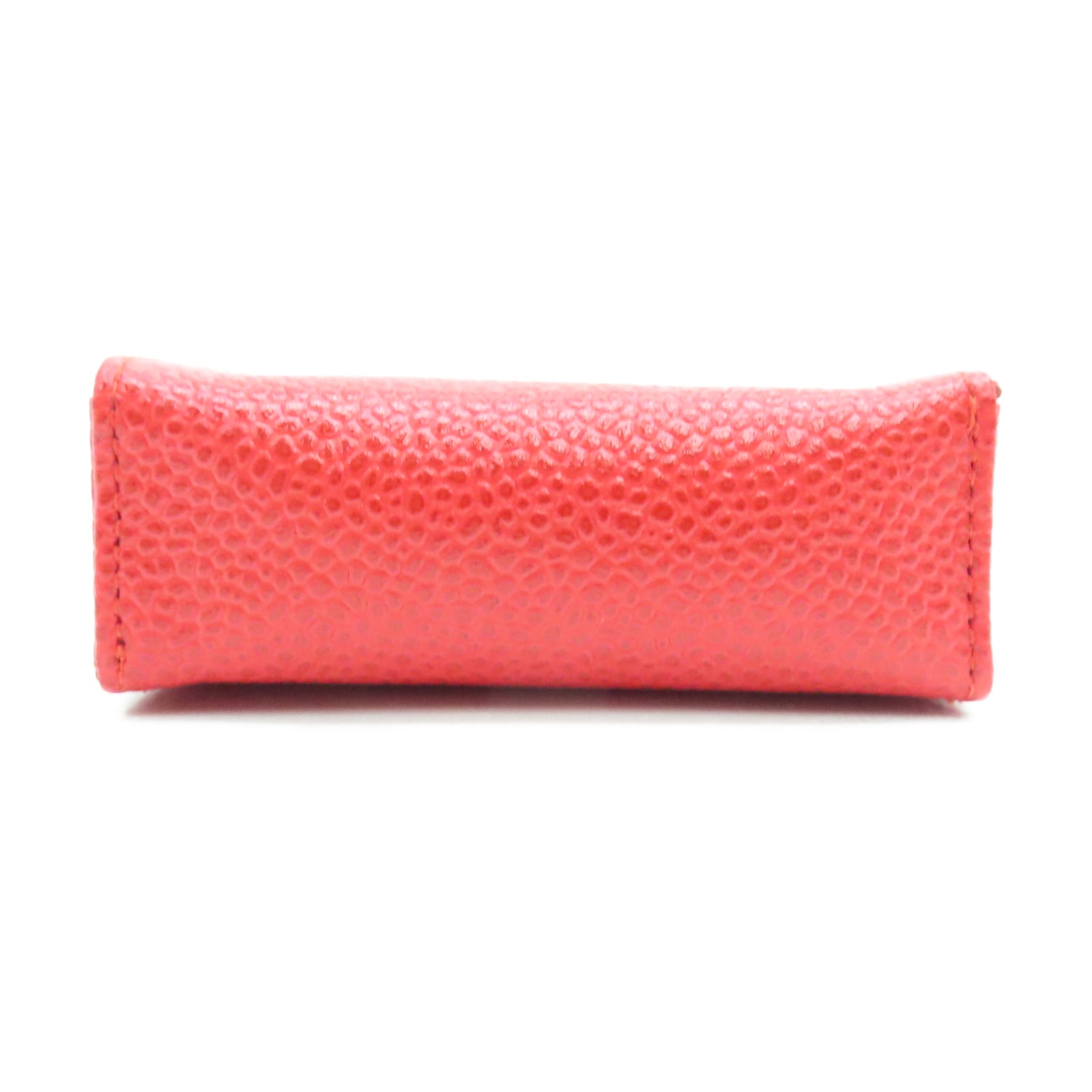 CHANEL 牛皮皮革Phone Case金扣链带电话套红色