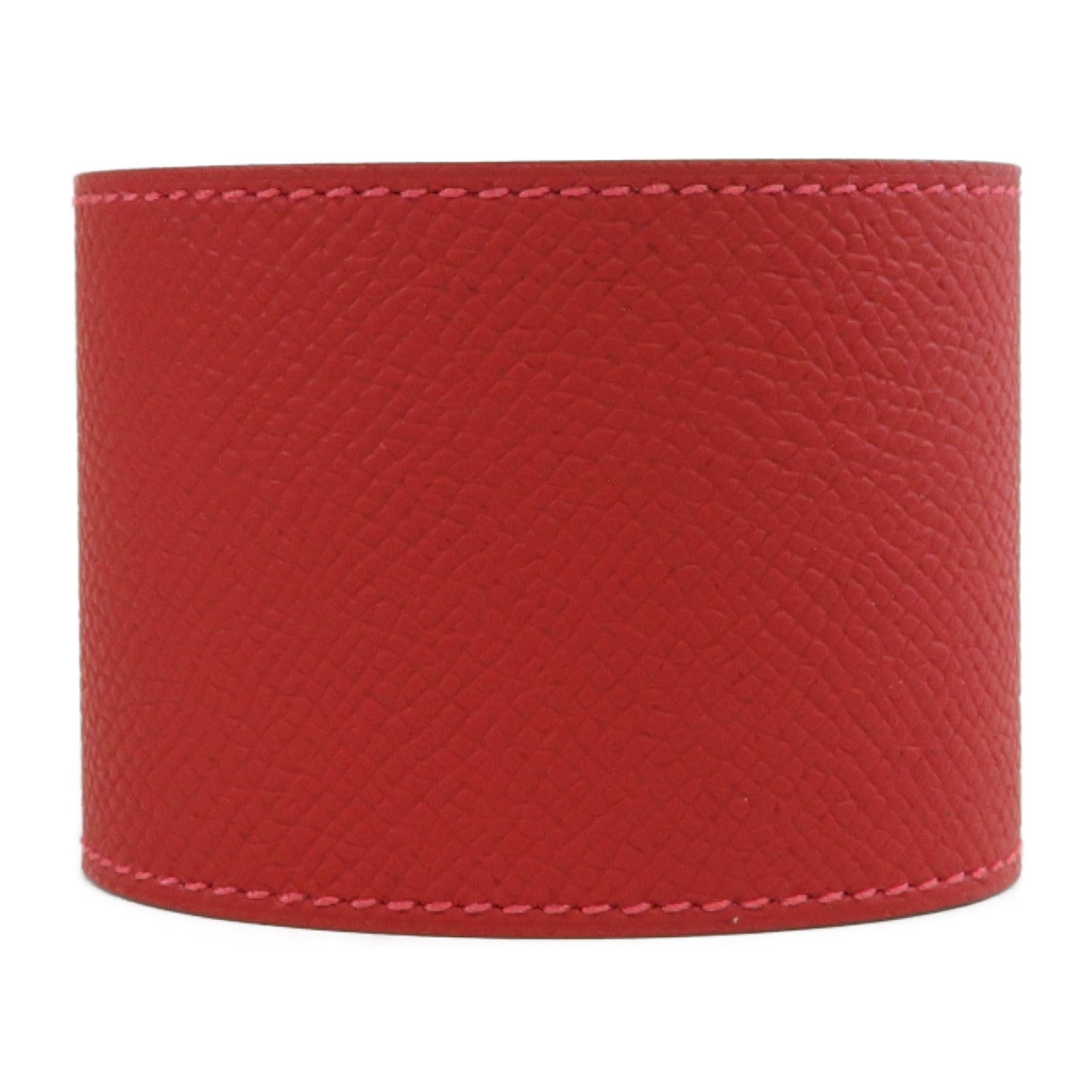 HERMES Epsom皮革Kelly Dog Extremes Bracelet金扣手鐲暗紅色