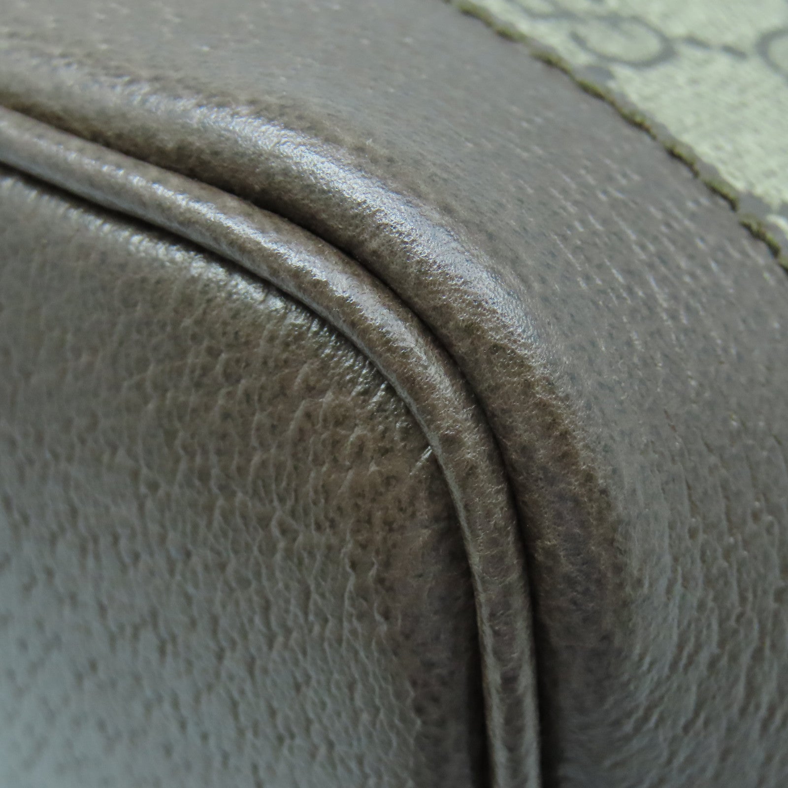 GUCCI PVC coated canvas Tote Bag handle bag brown