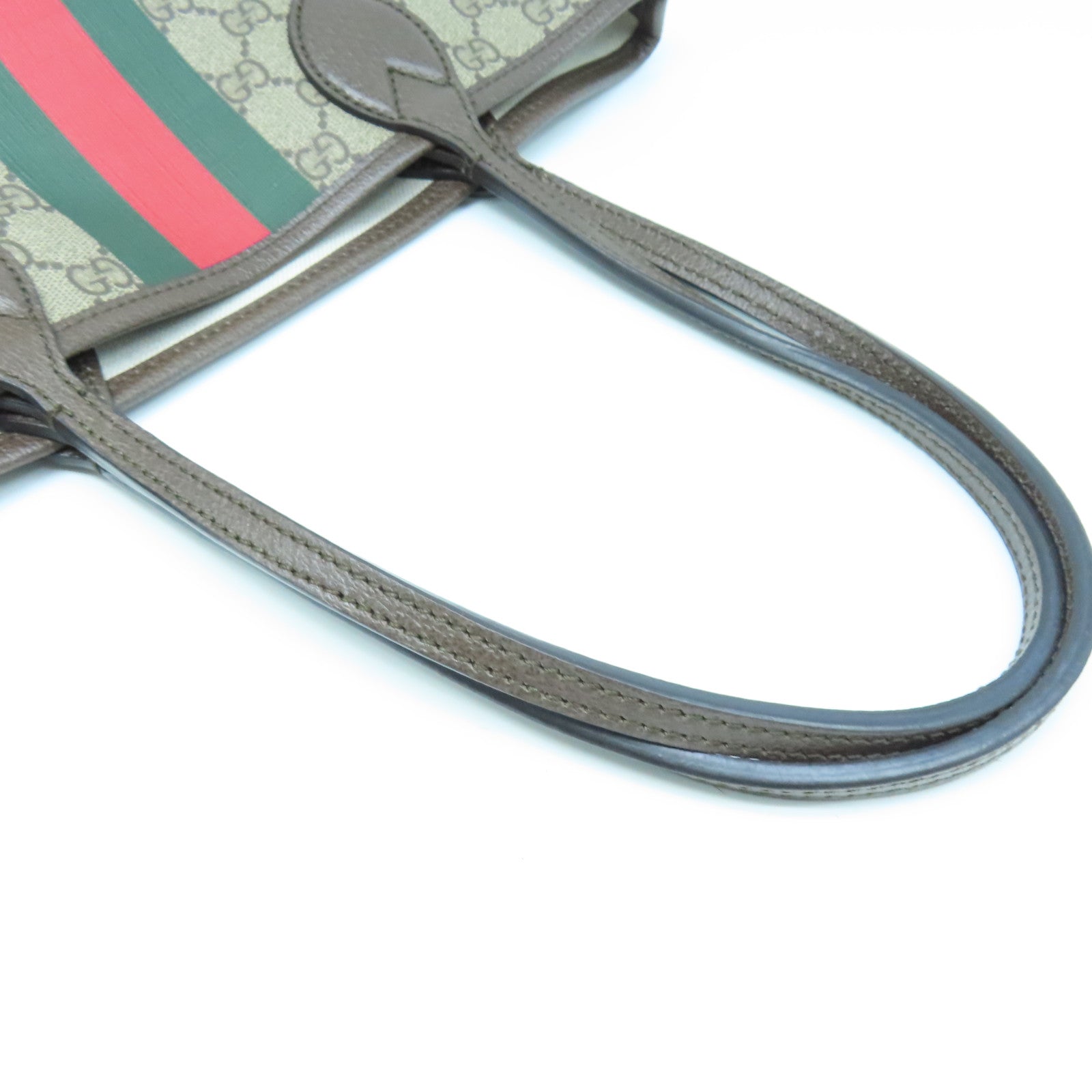 GUCCI PVC coated canvas Tote Bag handle bag brown