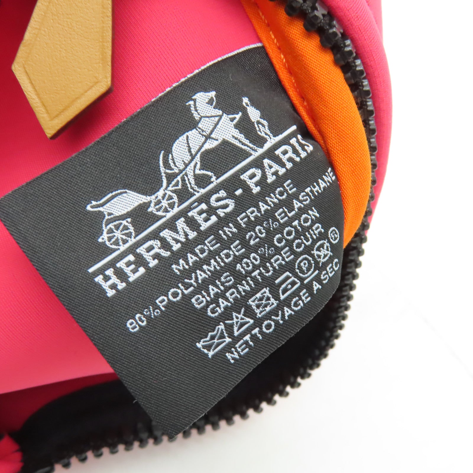 HERMES 聚氨酯Pouch手拿包粉紅色