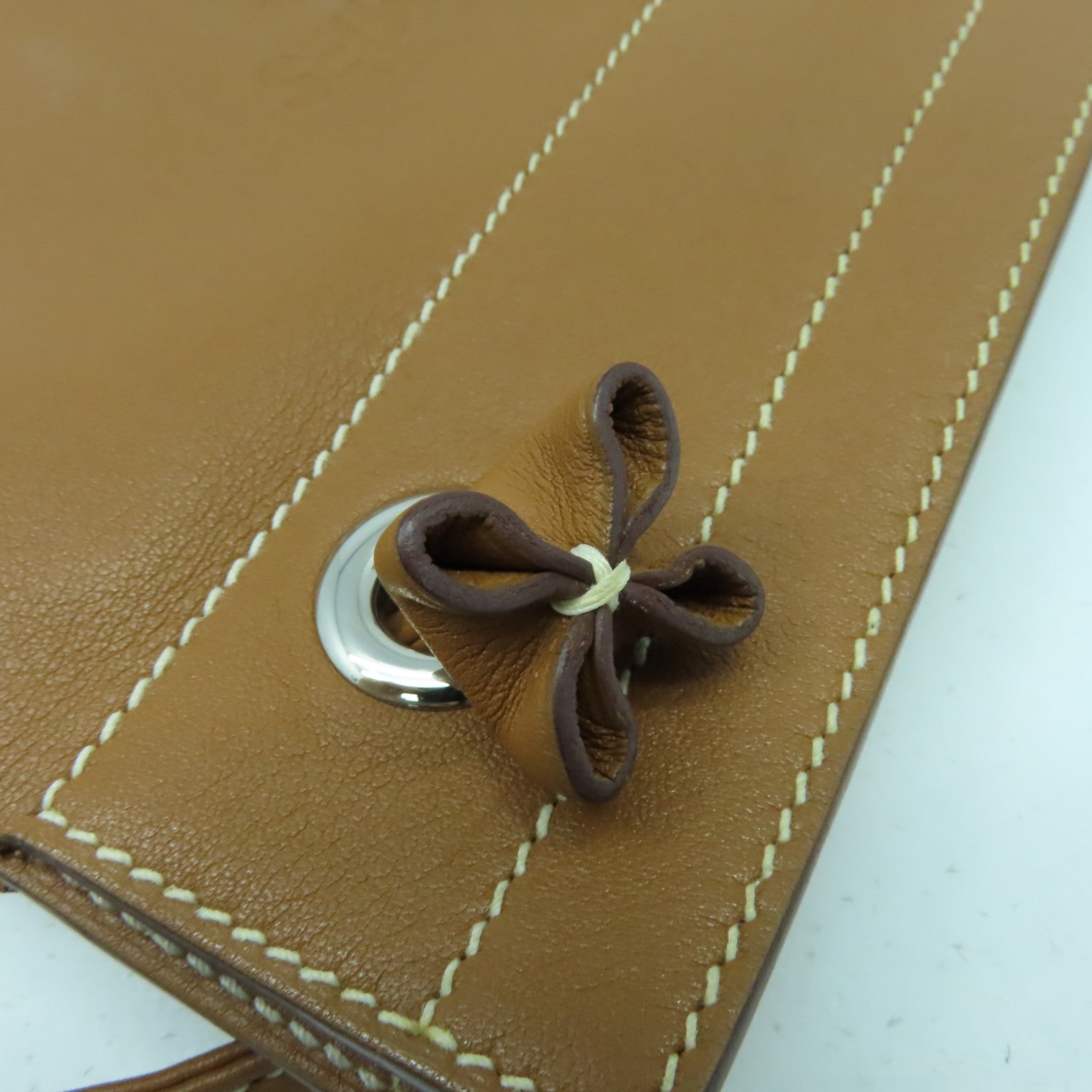 HERMES Swift皮革Mini Aline銀扣肩背袋Gold經典駝色