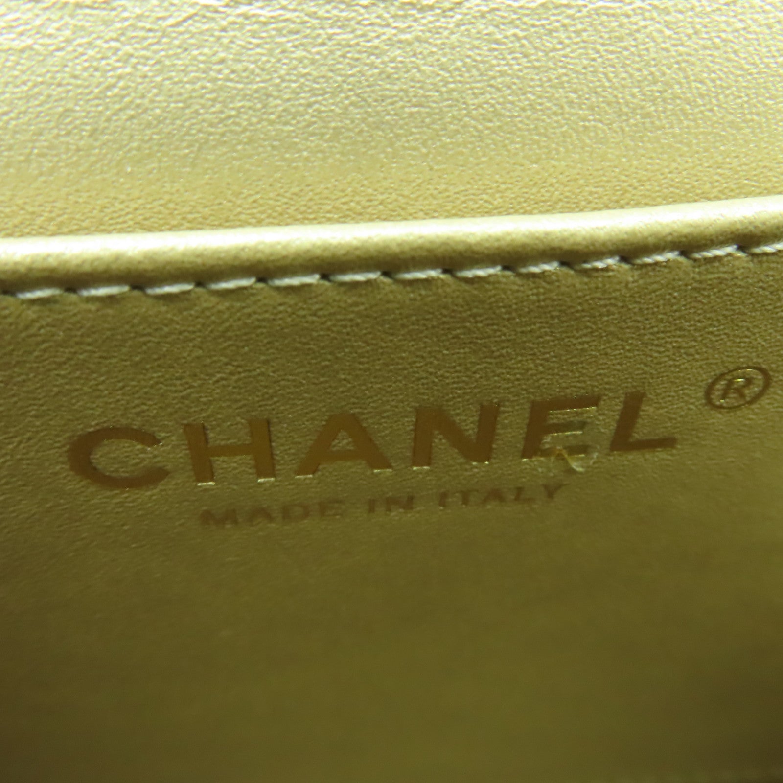 CHANEL 菱格牛皮皮革Chain Shoulder Bag金扣鏈帶肩背袋黑色