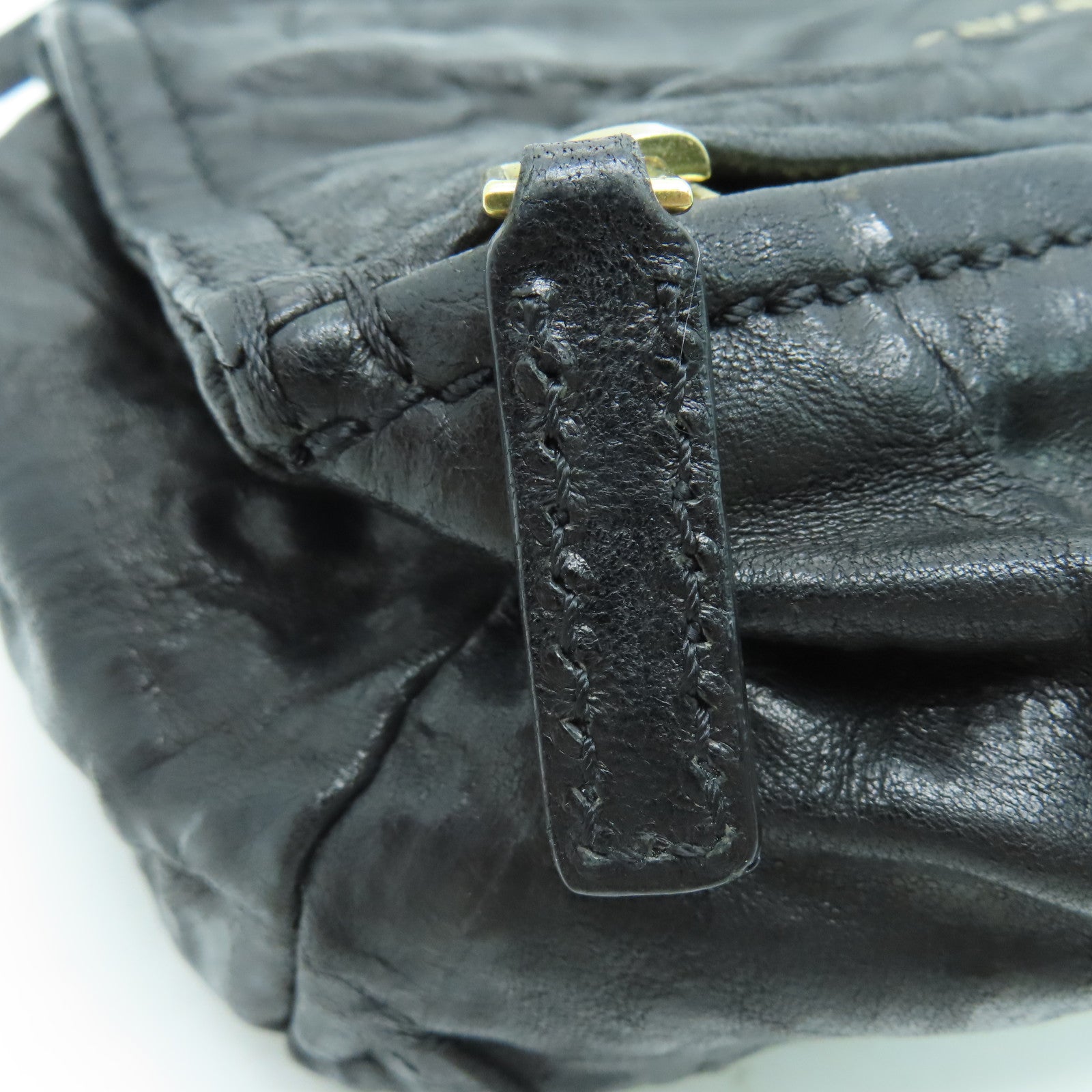 GIVENCHY 牛皮皮革Mini Pandora Shoulder Bag银扣肩背袋黑色
