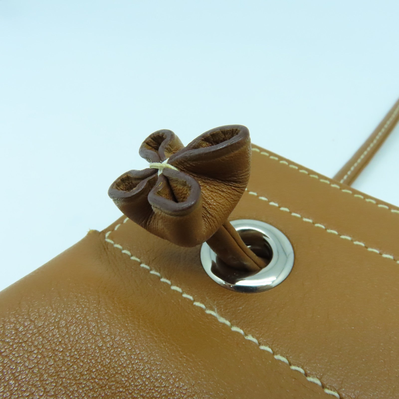 HERMES Swift皮革Mini Aline銀扣肩背袋Gold經典駝色