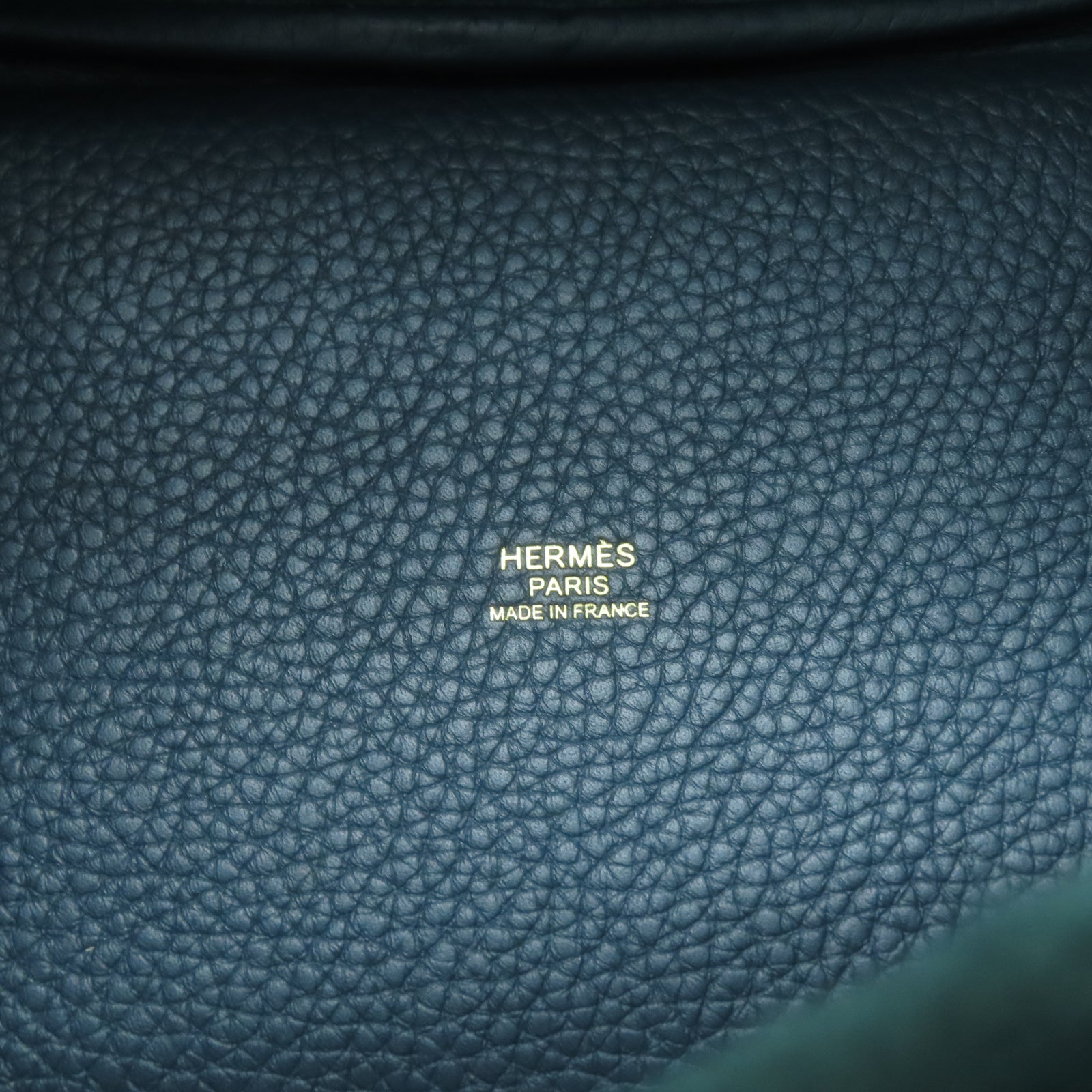 HERMES Taurillon Clemence皮革Picotin PM金扣手挽袋松柏色