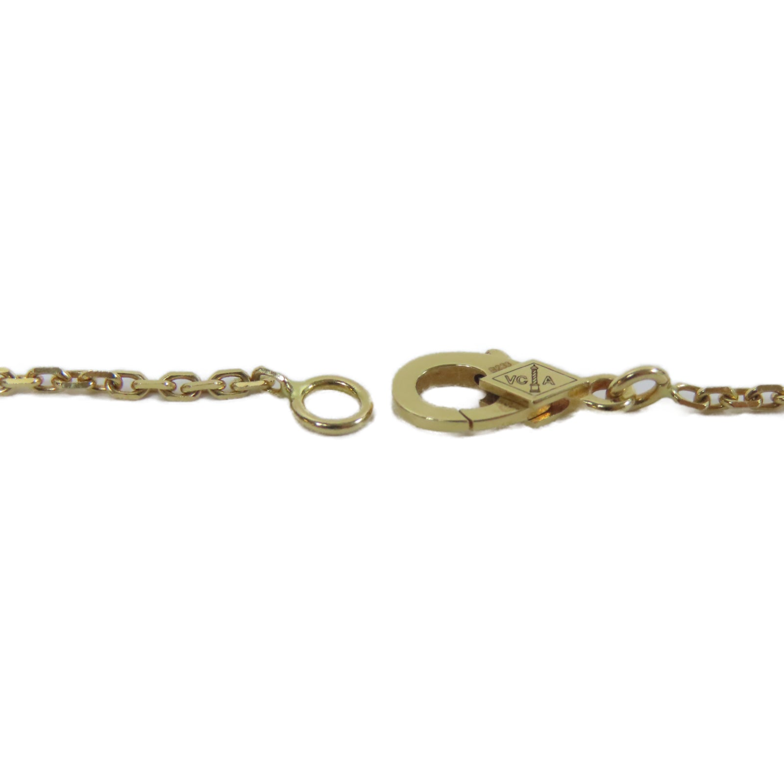 Van Cleef & Arpels 18K玫瑰金/紅玉髓Alhambra Necklace項鍊玫瑰金色/紅色