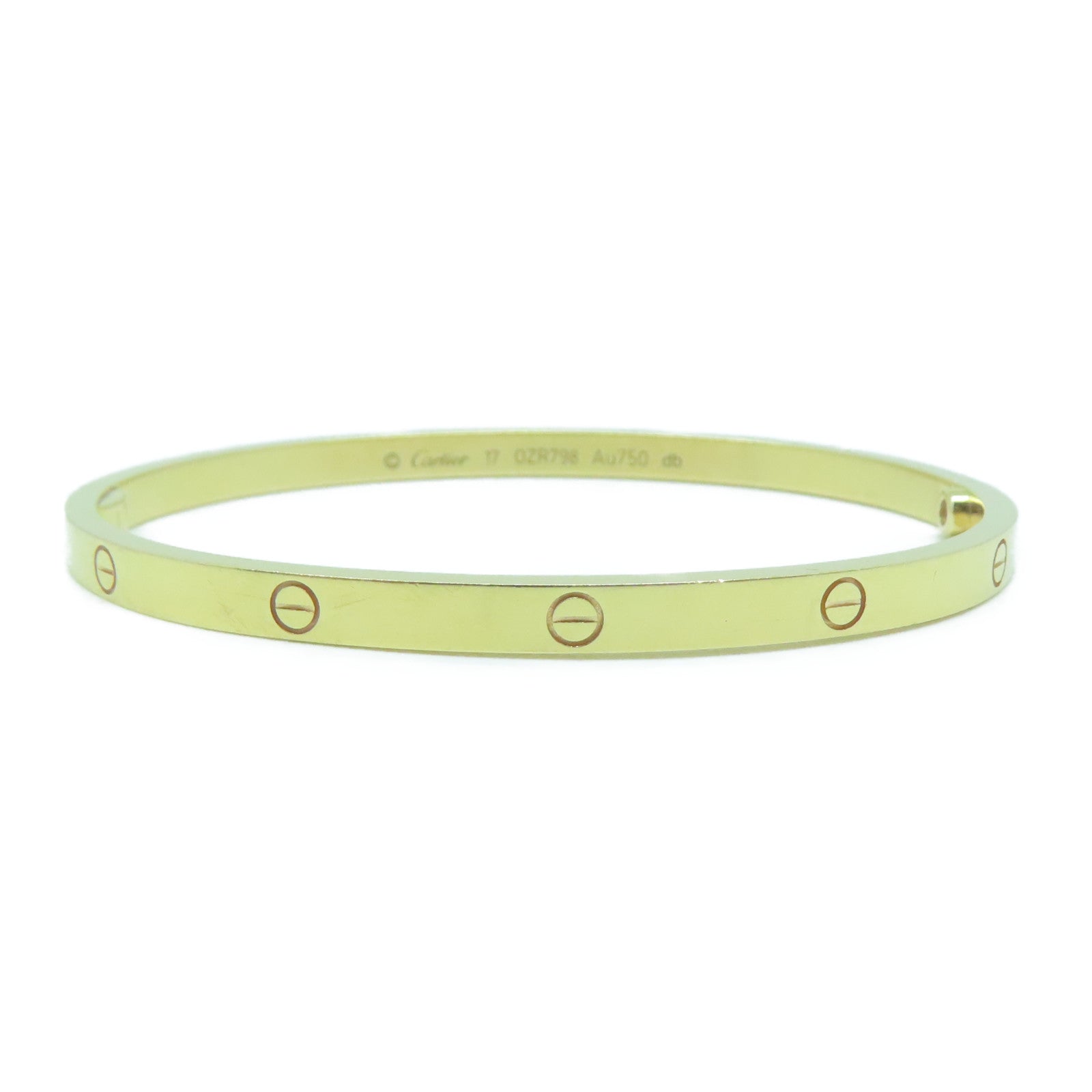 CARTIER 18K玫瑰金Love Bracelet Mini金扣手鐲Cartier#17