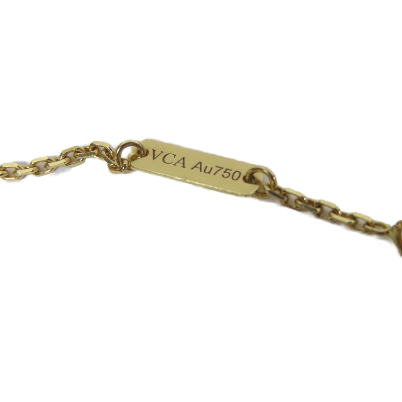 Van Cleef & Arpels 18K玫瑰金/紅玉髓Alhambra Necklace項鍊玫瑰金色/紅色
