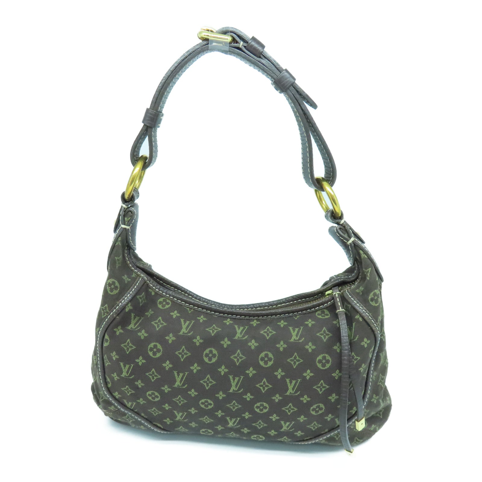 LOUIS VUITTON Idylle Manogram PM Shoulder Bag Gold Buckle Brown Shoulder Bag