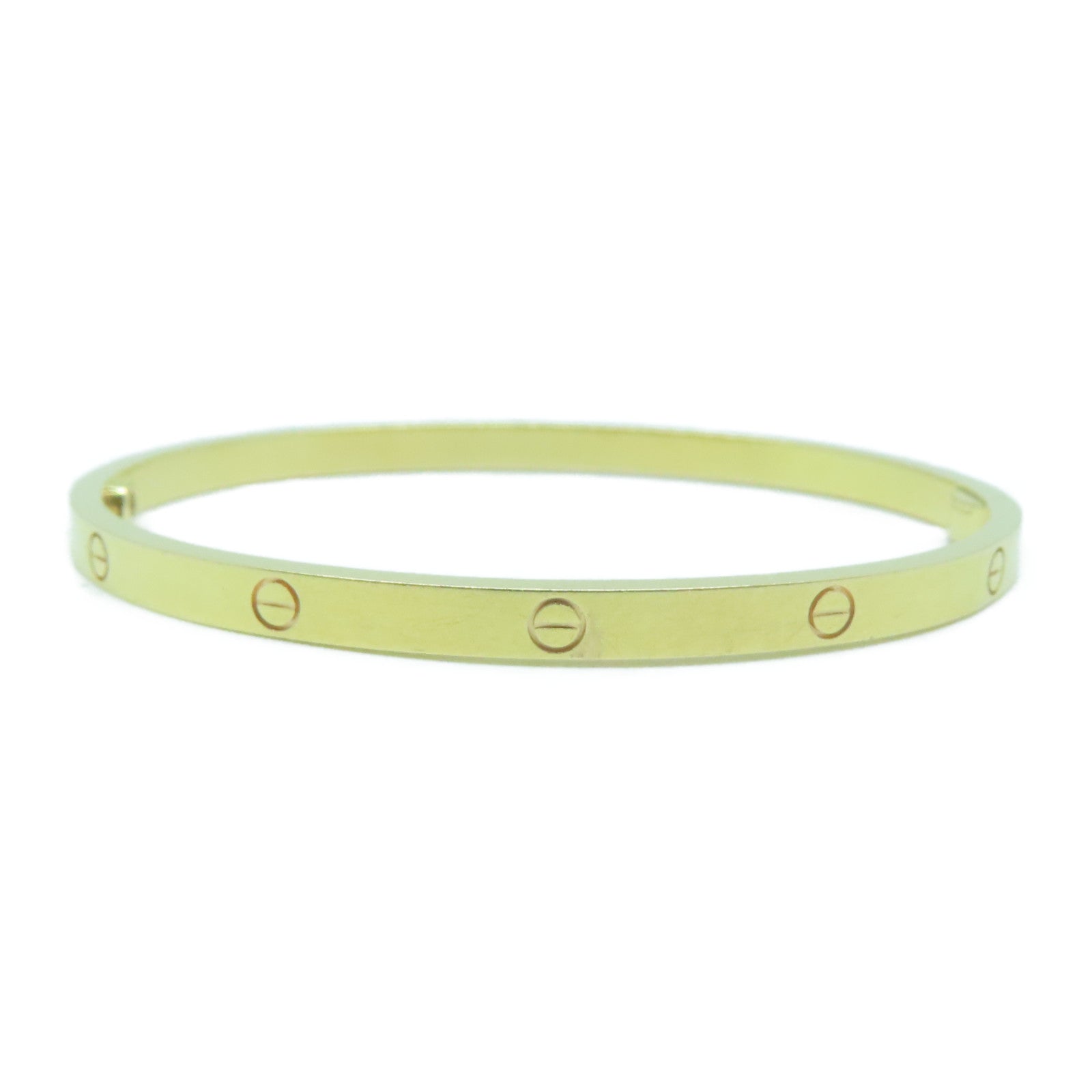 CARTIER 18K玫瑰金Love Bracelet Mini金扣手鐲Cartier#17