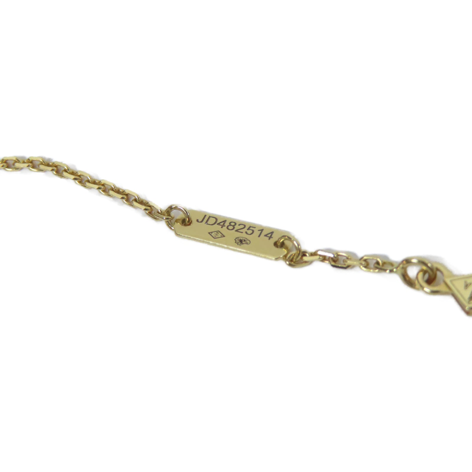 Van Cleef & Arpels 18K玫瑰金/紅玉髓Alhambra Necklace項鍊玫瑰金色/紅色