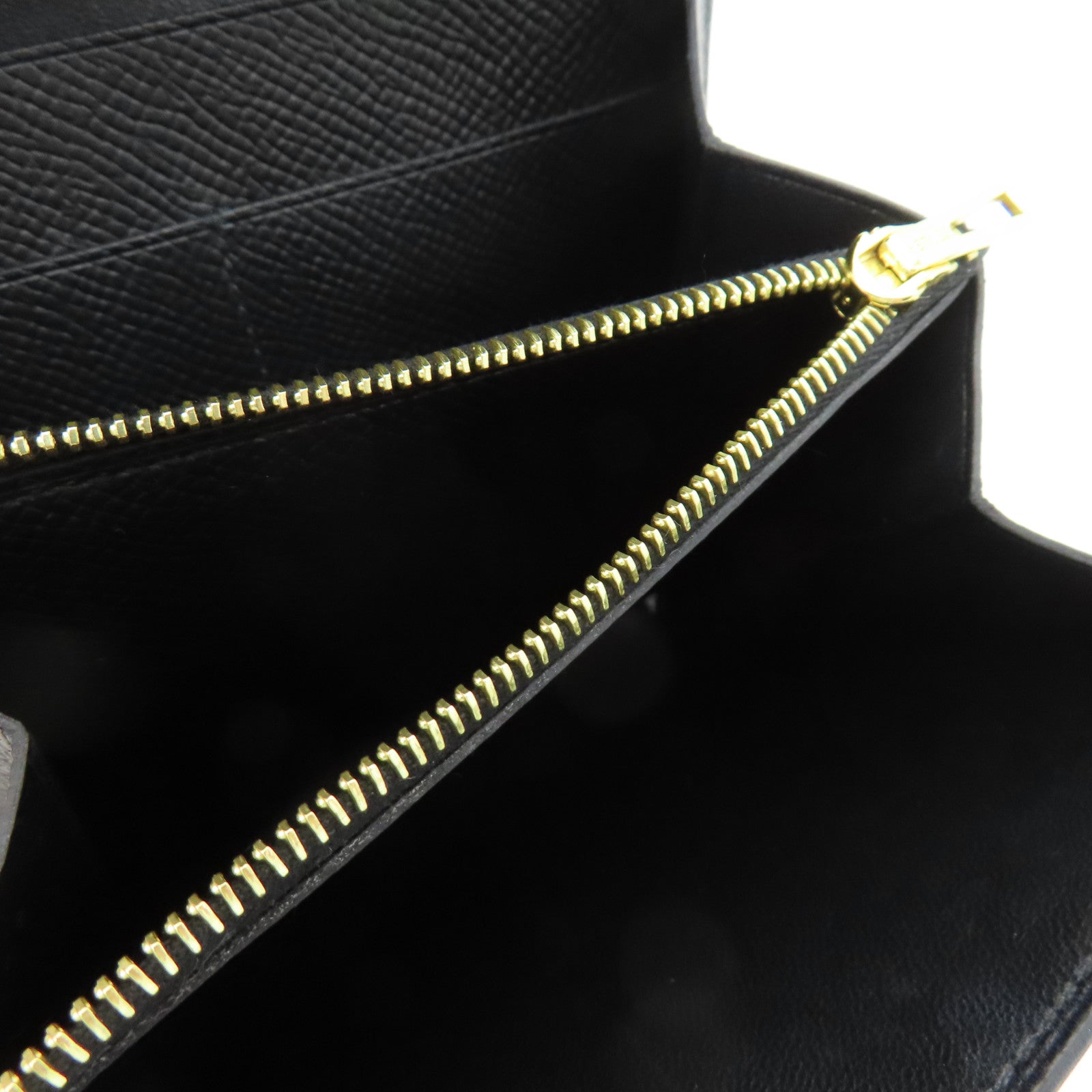HERMES Epsom Constance Compact Wallet金扣錢包黑色