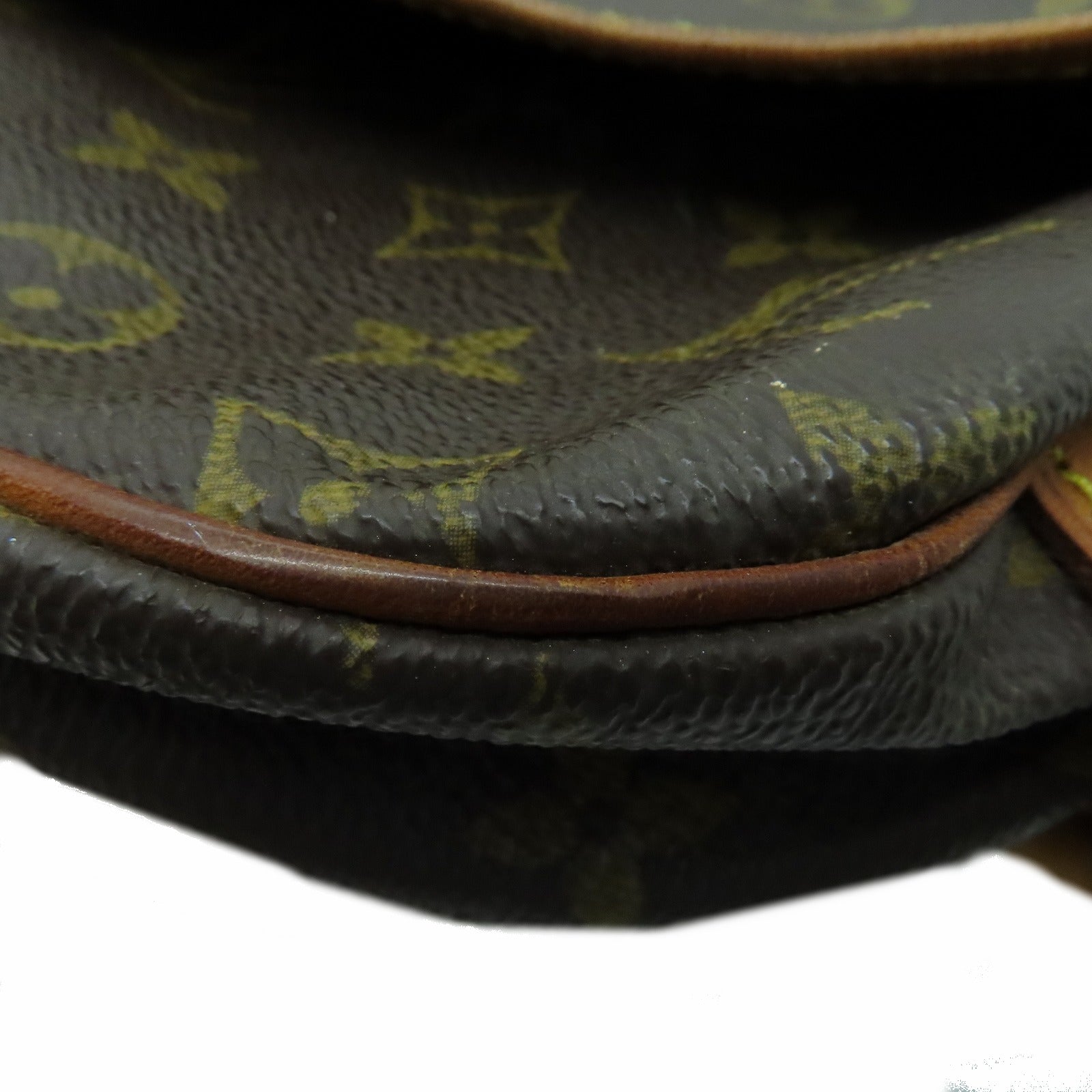 LOUIS VUITTON Mongram Saumur 30金扣肩背袋啡色