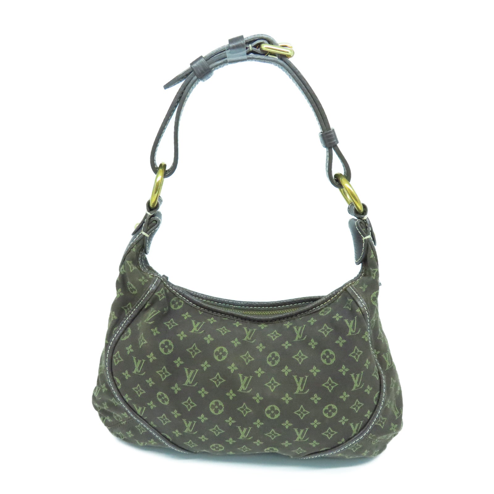 LOUIS VUITTON Idylle Manogram PM Shoulder Bag Gold Buckle Brown Shoulder Bag