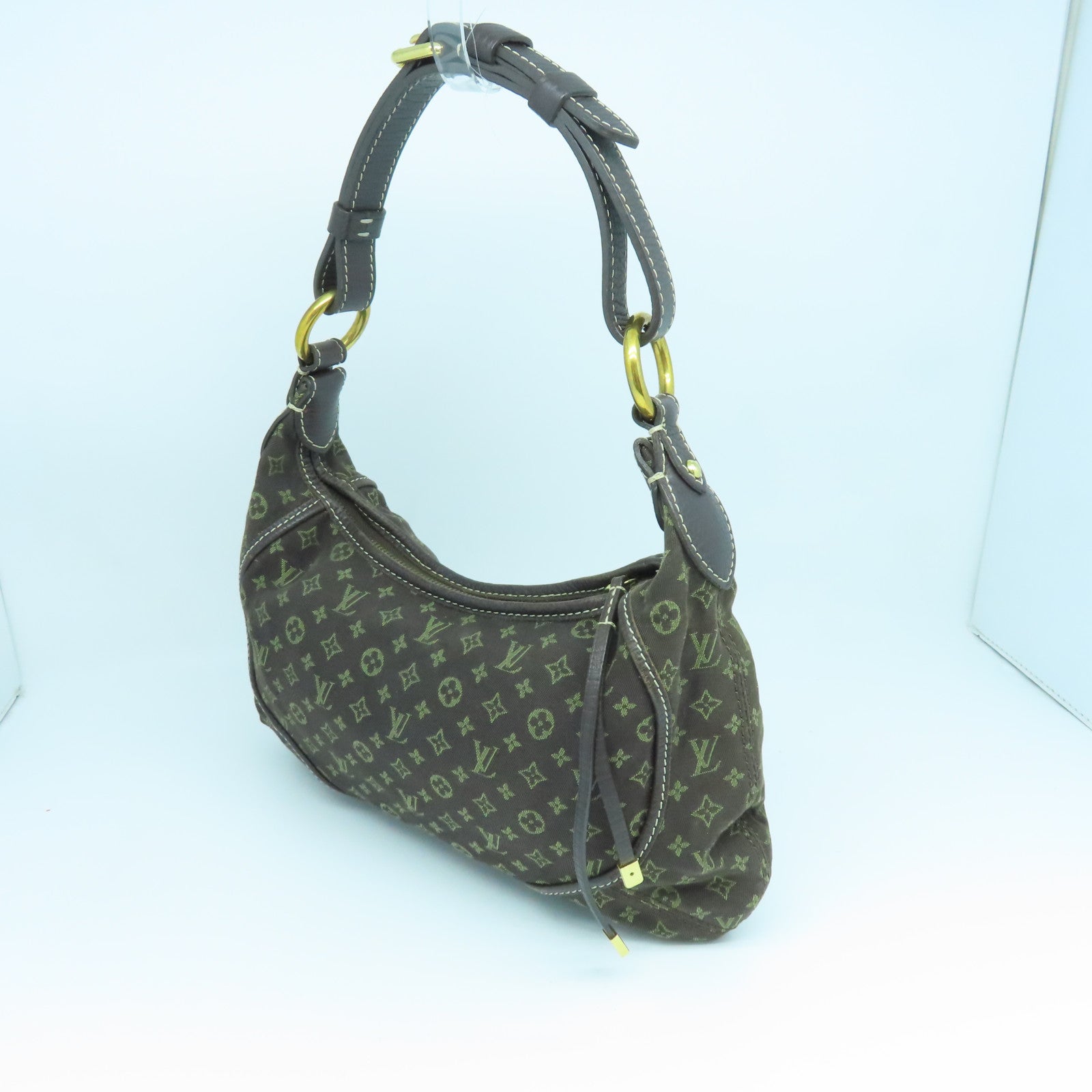 LOUIS VUITTON Idylle Manogram PM Shoulder Bag Gold Buckle Brown Shoulder Bag