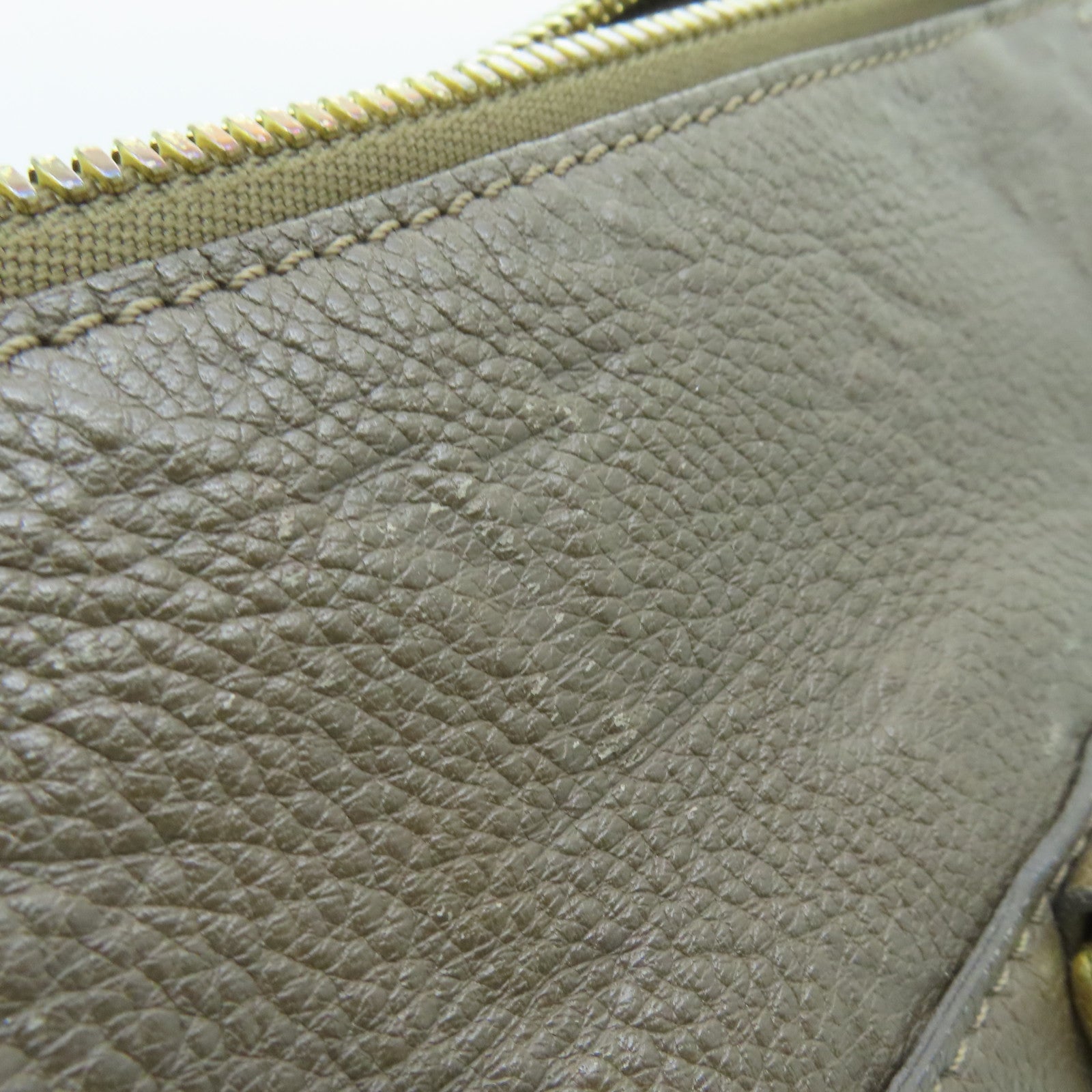 LOUIS VUITTON Monogram Empreinte Lumineuse PM金扣手挽肩背两用袋棕色