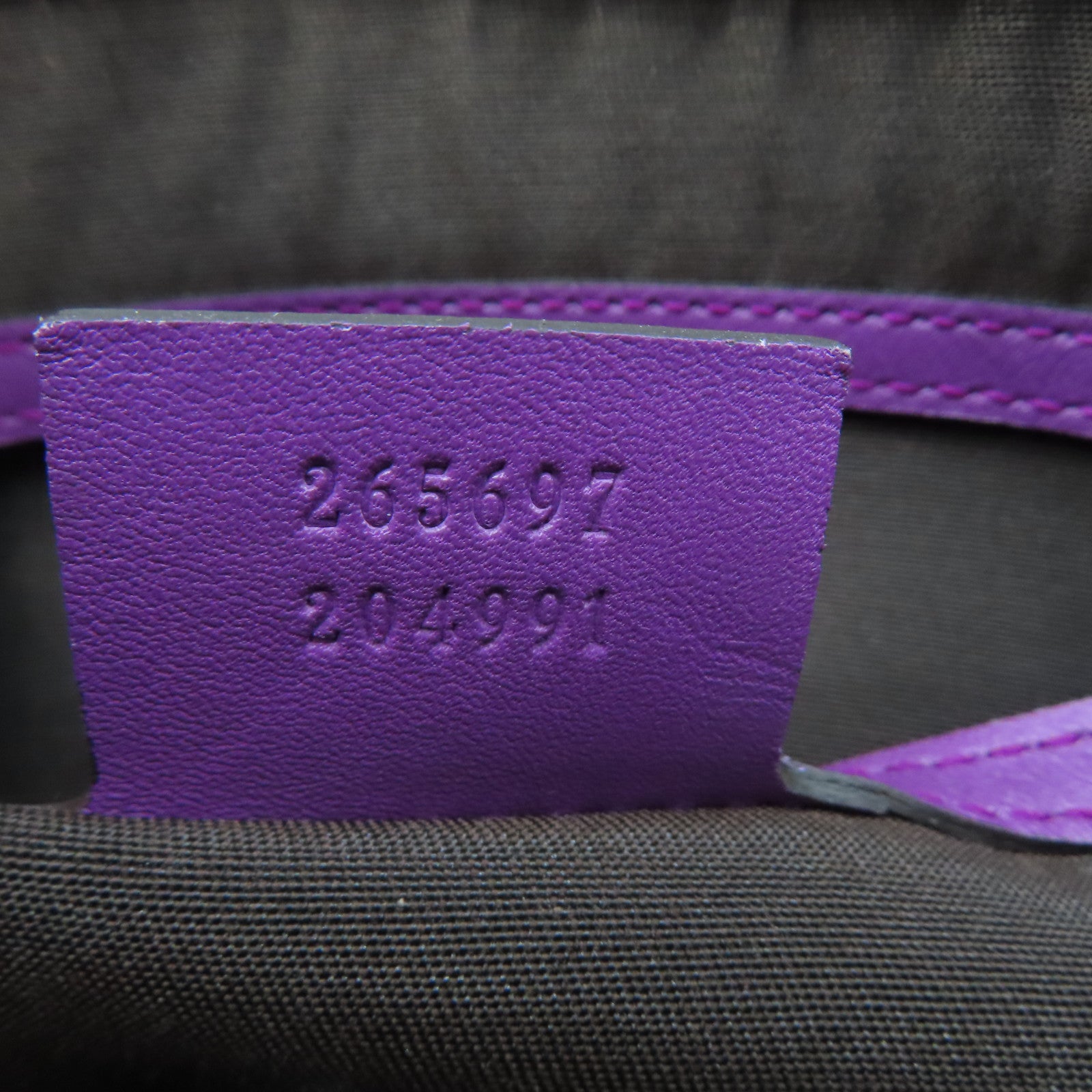 GUCCI 牛皮皮革Boston Bag銀扣波士頓包紫色