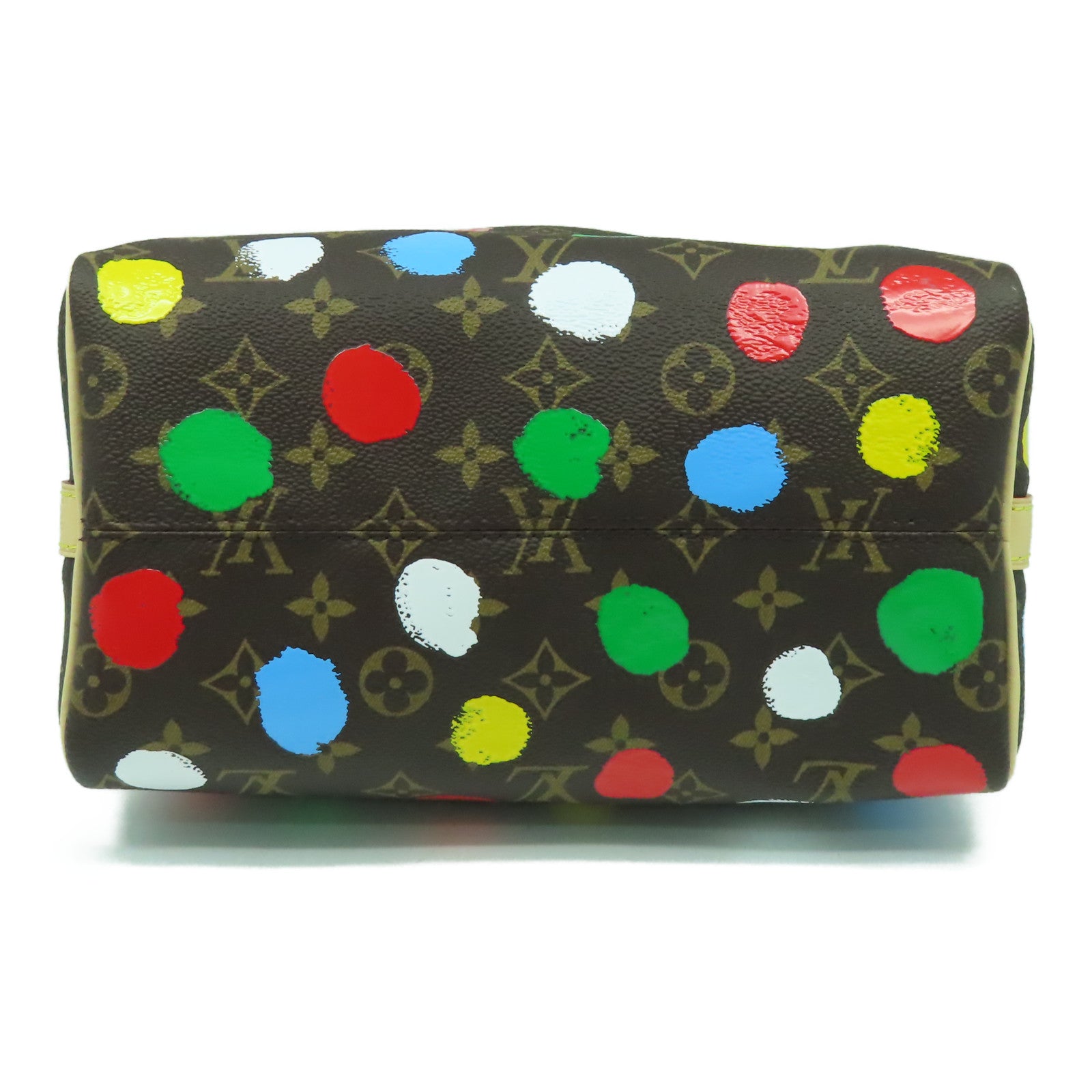 LOUIS VUITTON Monogram YK x LV Speedy Bandouliere 25金扣手挽肩背兩用袋啡色/彩色