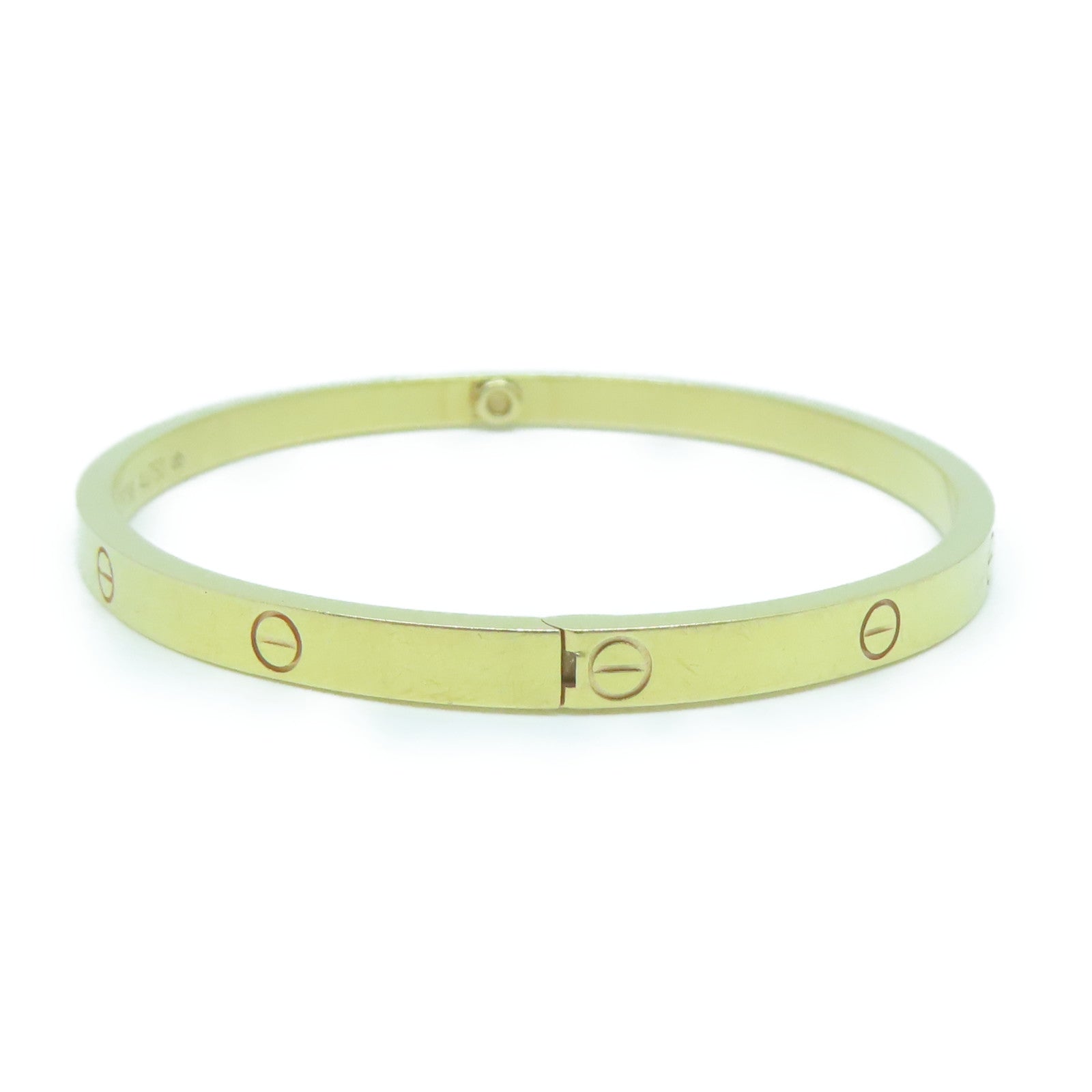CARTIER 18K玫瑰金Love Bracelet Mini金扣手鐲Cartier#17