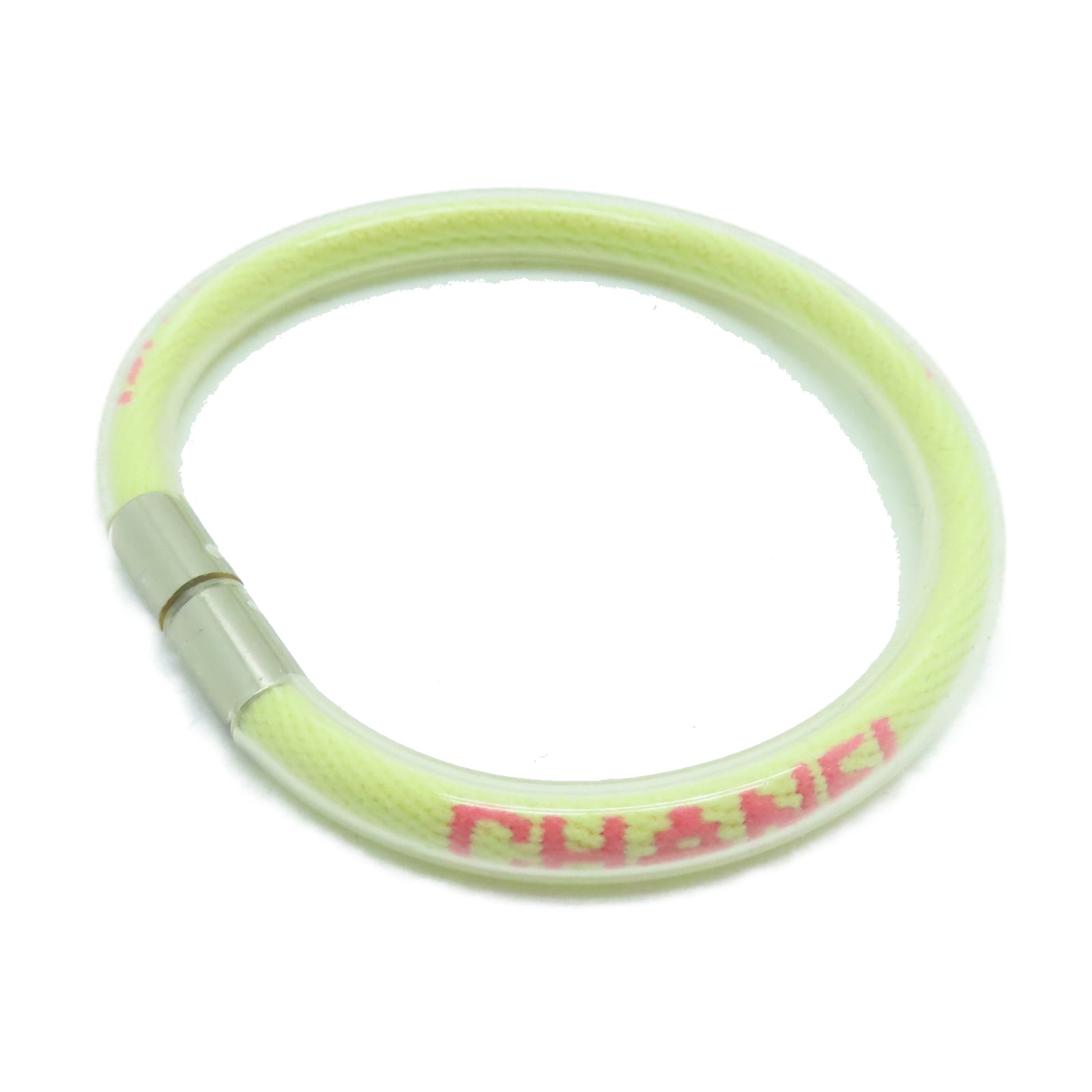CHANEL PVC Bracelet手环黄色