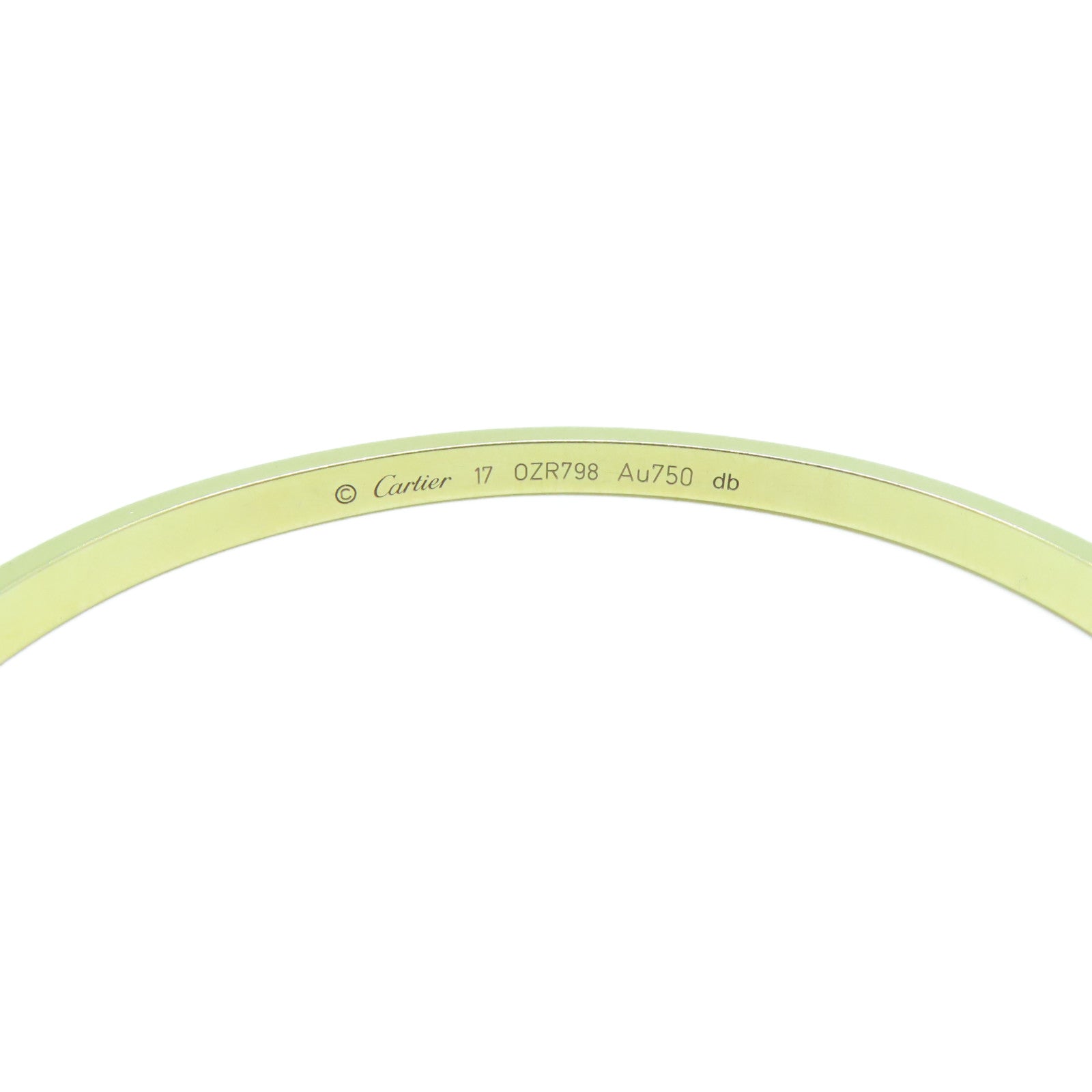 CARTIER 18K玫瑰金Love Bracelet Mini金扣手鐲Cartier#17