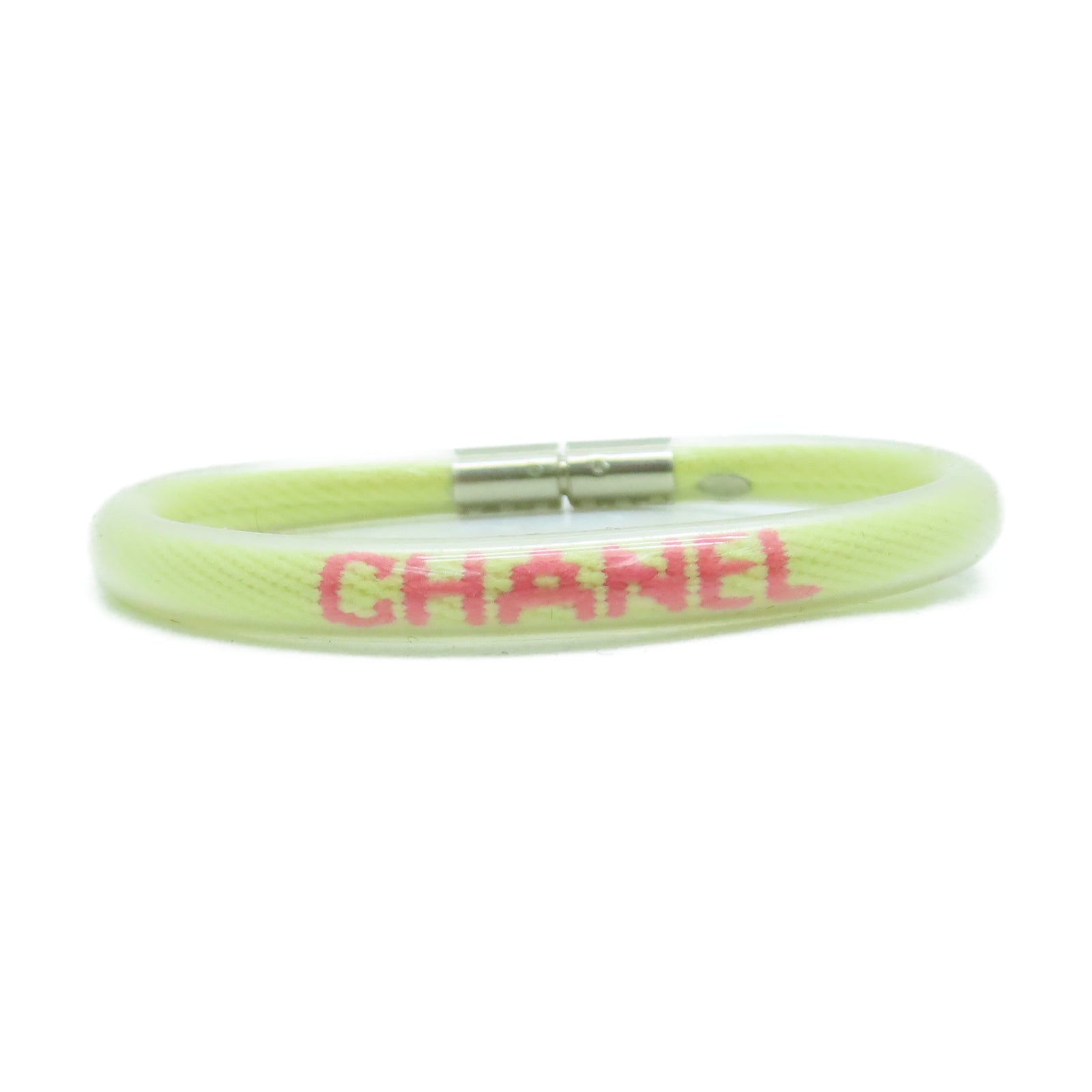 CHANEL PVC Bracelet手环黄色