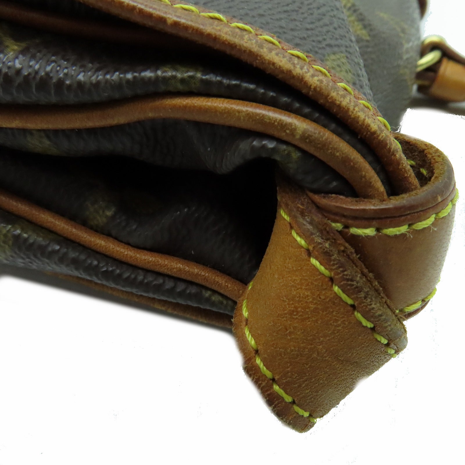 LOUIS VUITTON Mongram Saumur 30金扣肩背袋啡色