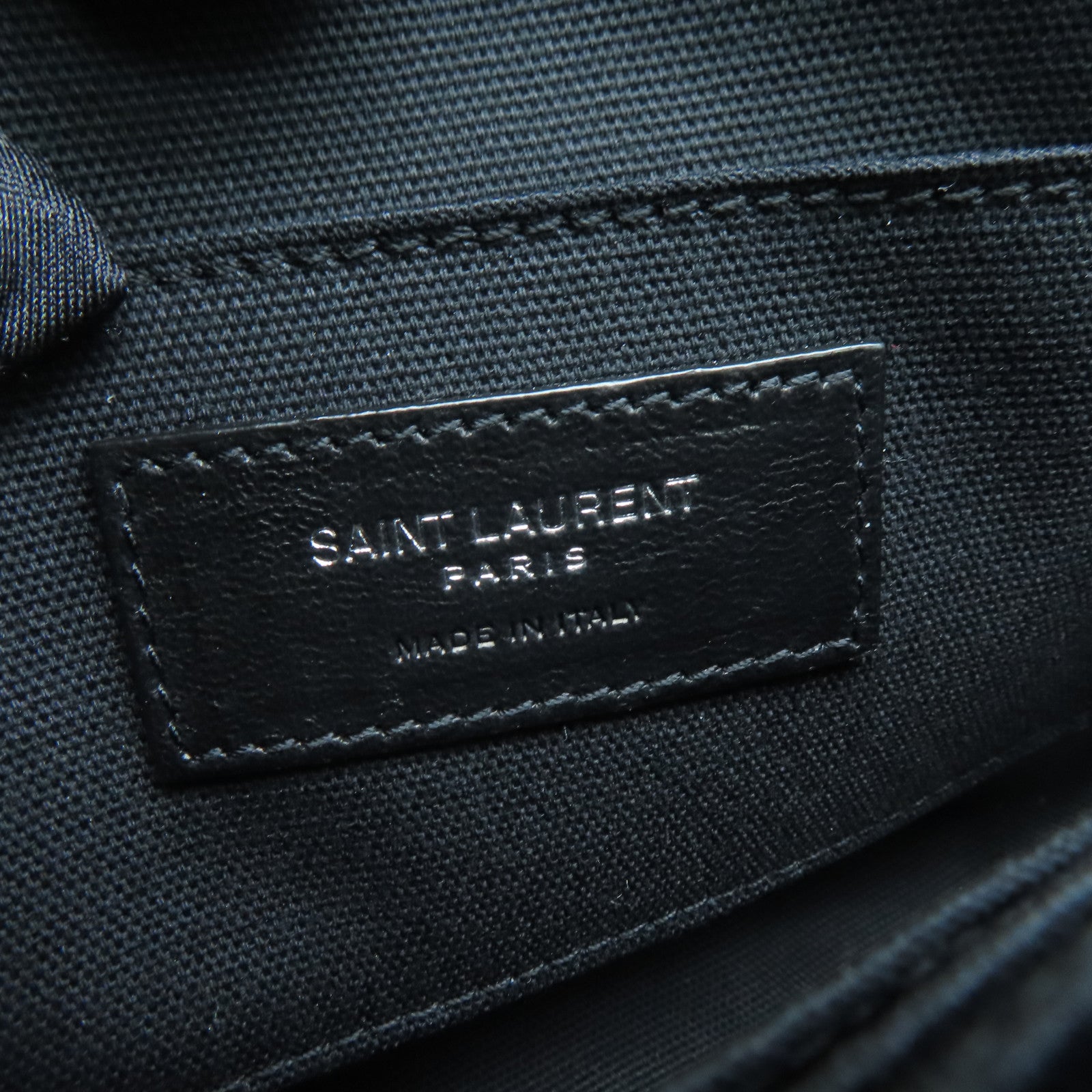 SAINT LAURENT 尼龍Shoulder Bag銀扣肩背袋綠色