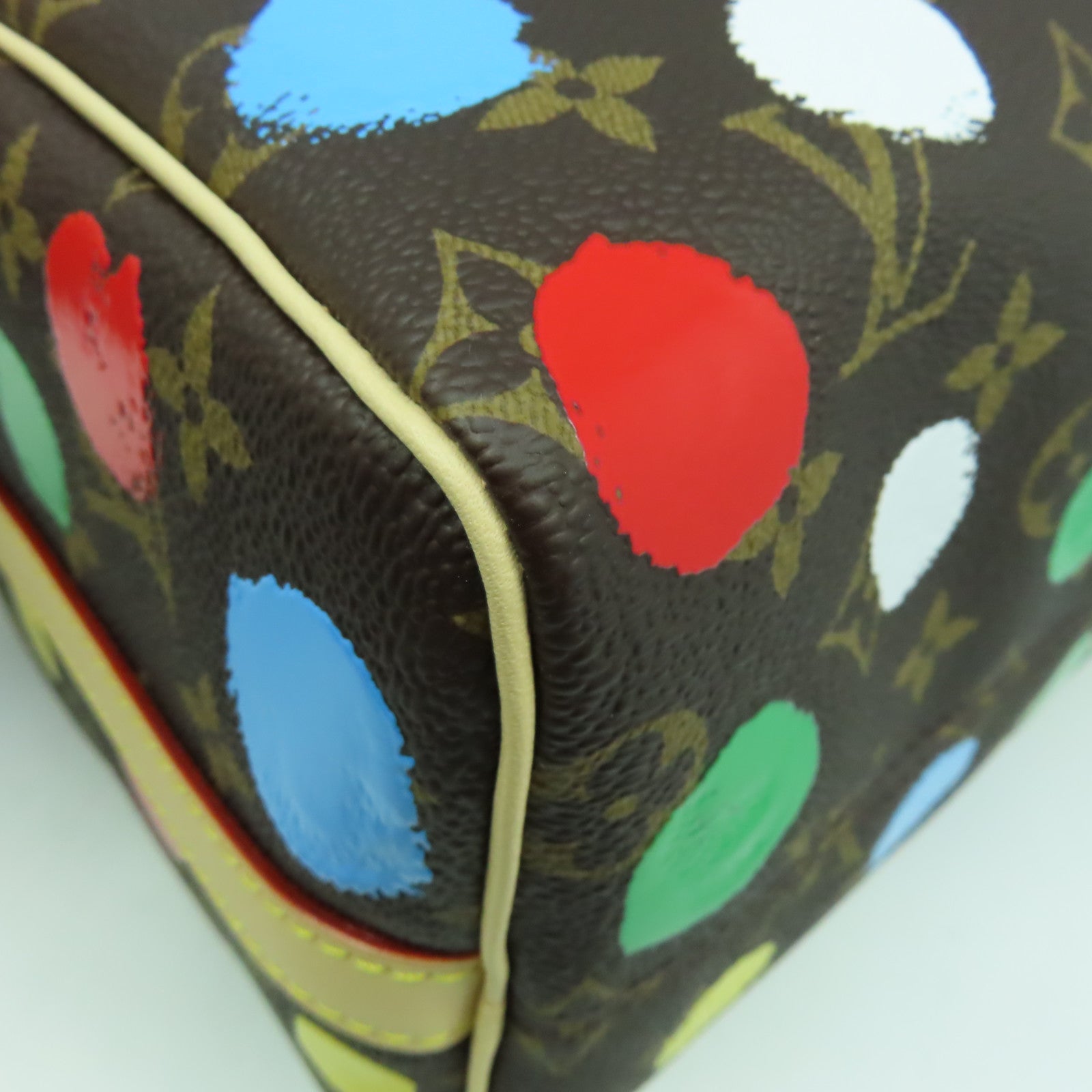 LOUIS VUITTON Monogram YK x LV Speedy Bandouliere 25金扣手挽肩背兩用袋啡色/彩色