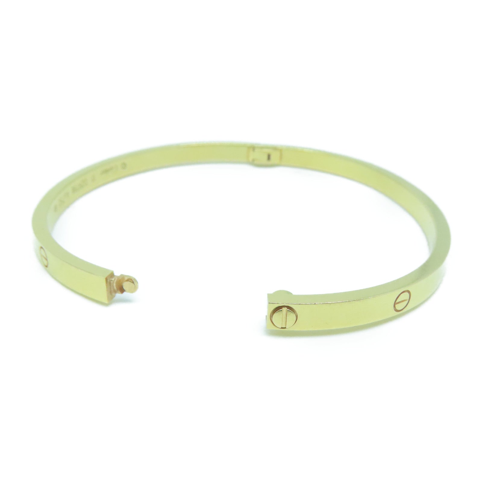 CARTIER 18K玫瑰金Love Bracelet Mini金扣手鐲Cartier#17