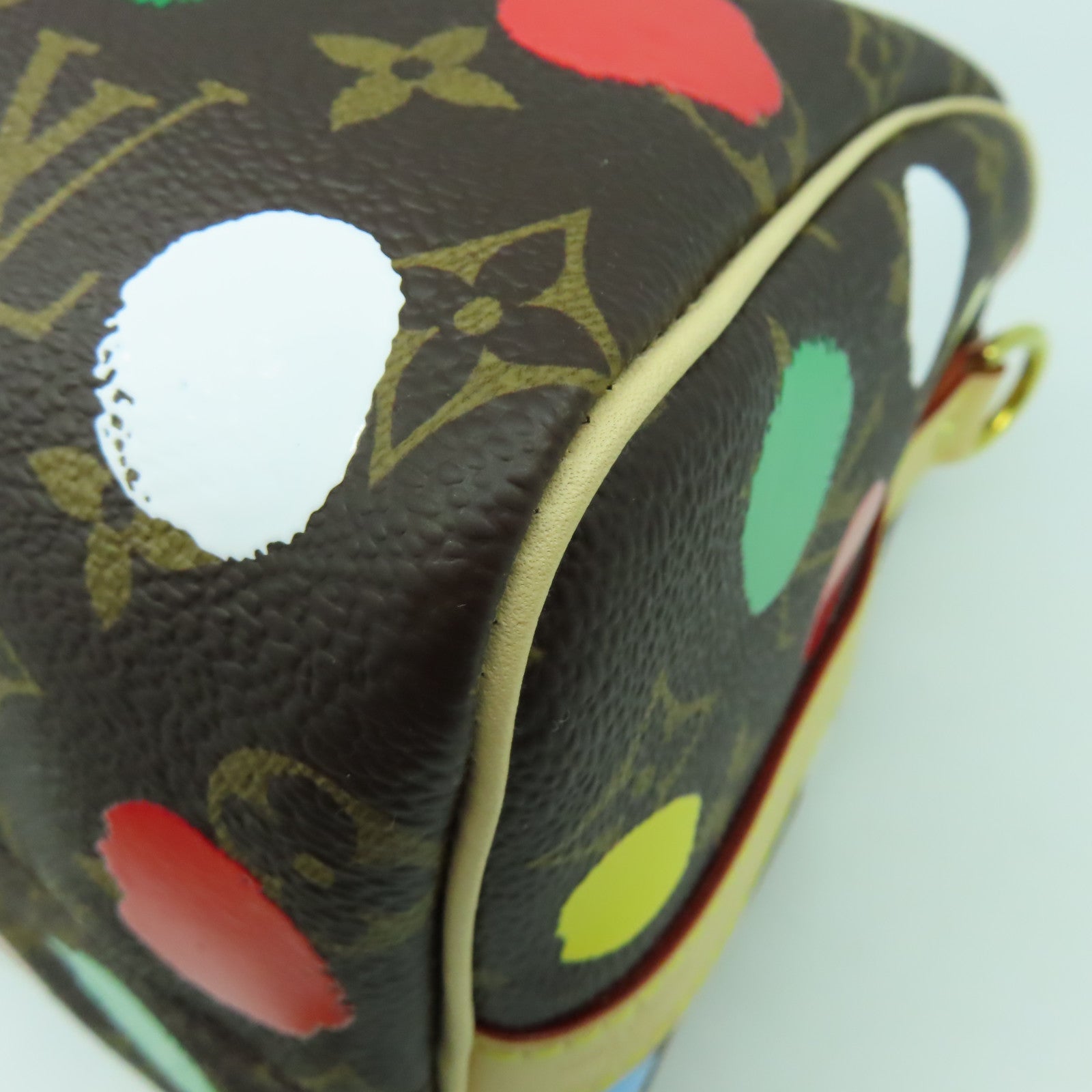LOUIS VUITTON Monogram YK x LV Speedy Bandouliere 25金扣手挽肩背兩用袋啡色/彩色